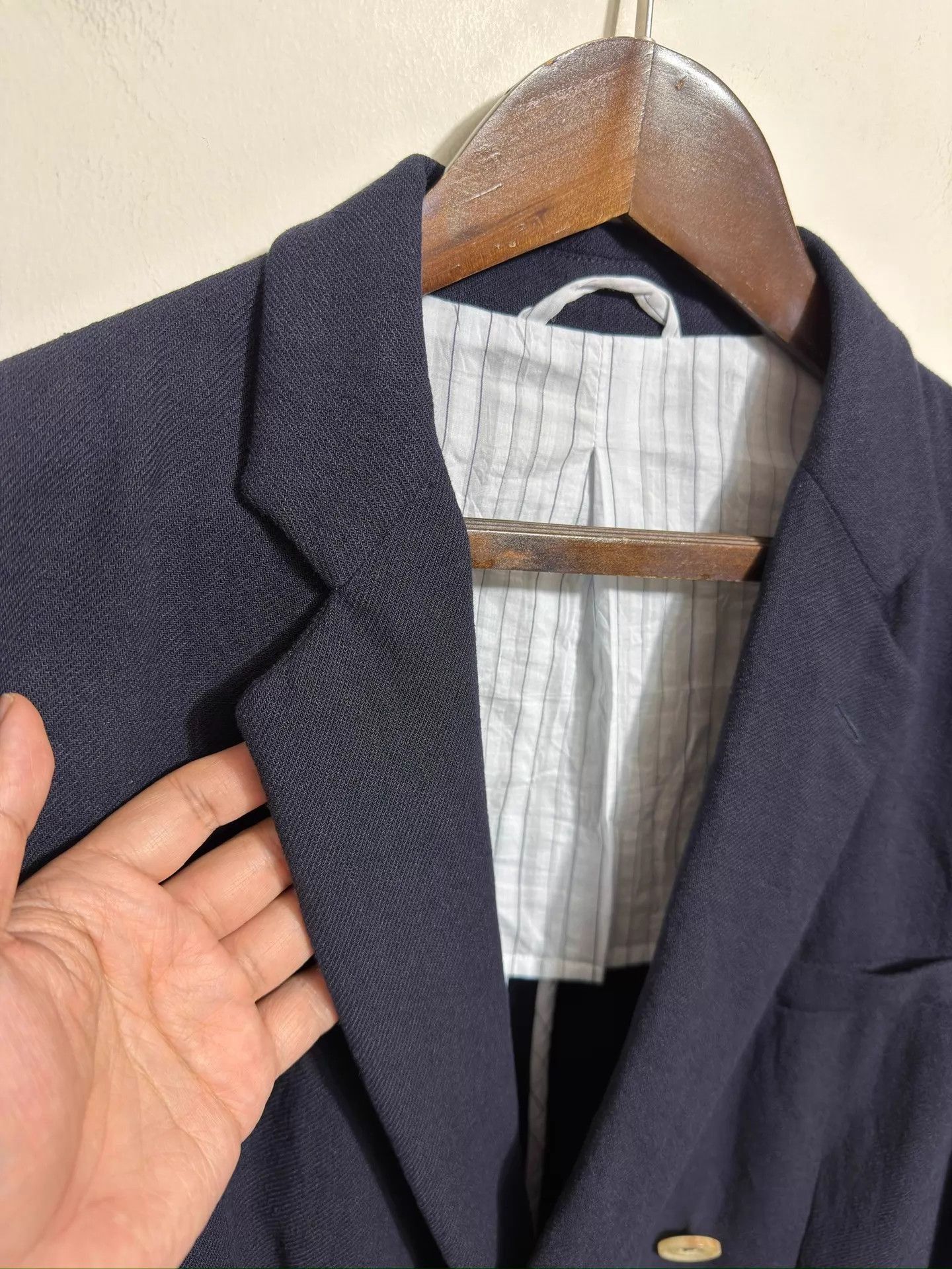 Giorgio Armani Blue Double-Breasted Blazer Size US XXS / EU 40 - 3 Thumbnail