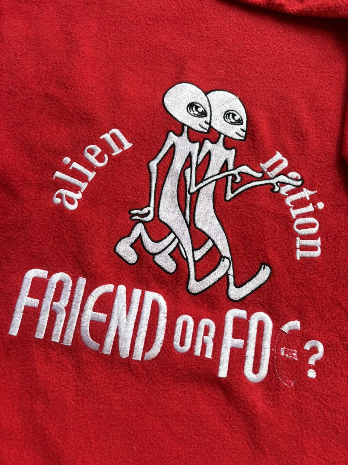 Alien Workshop Vintage 90's Alien nation Japan Skateboarding hoodie Size US XL / EU 56 / 4 - 4 Thumbnail
