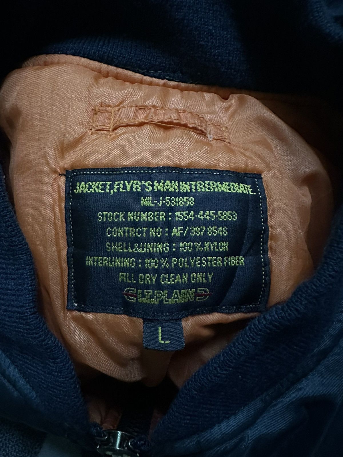 Vintage Vintage 90s I.T plain military bomber jacket Size US L / EU 52-54 / 3 - 7 Thumbnail