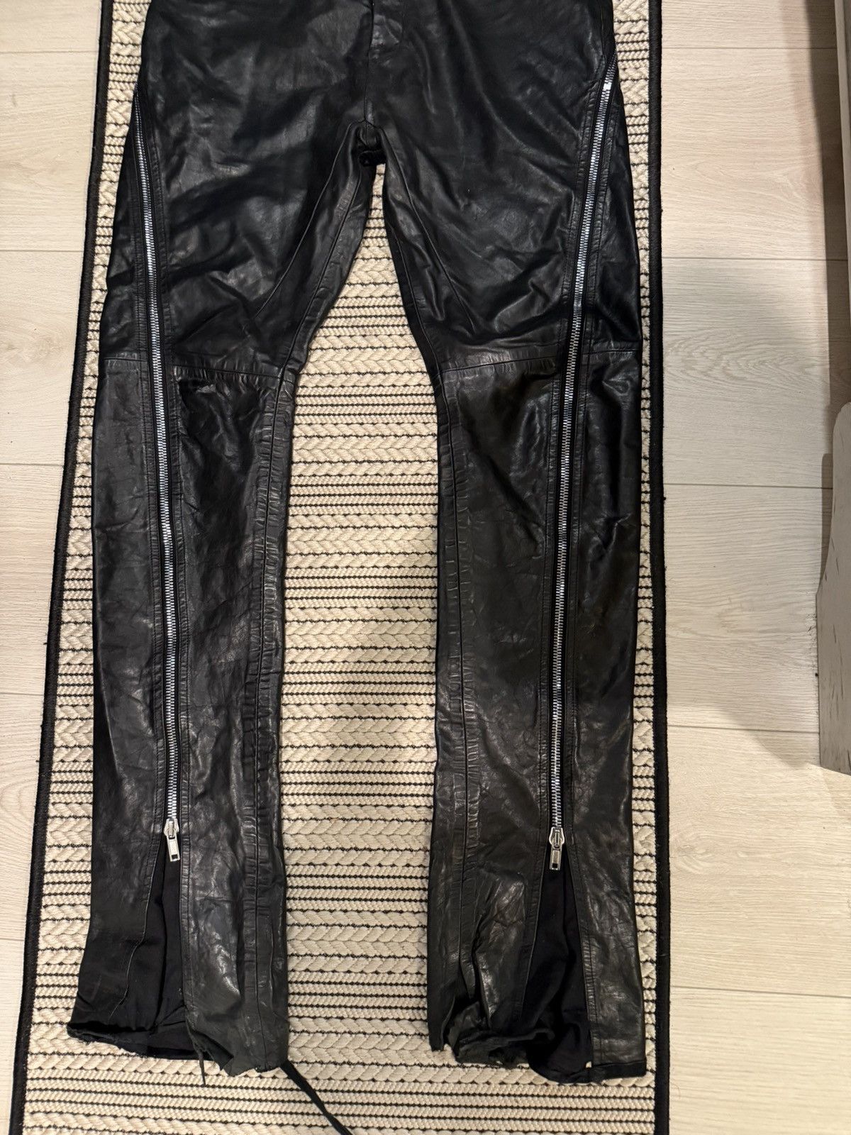 Rick Owens Rick Owens Leather Bolan Banana Size US 30 / EU 46 - 6 Thumbnail