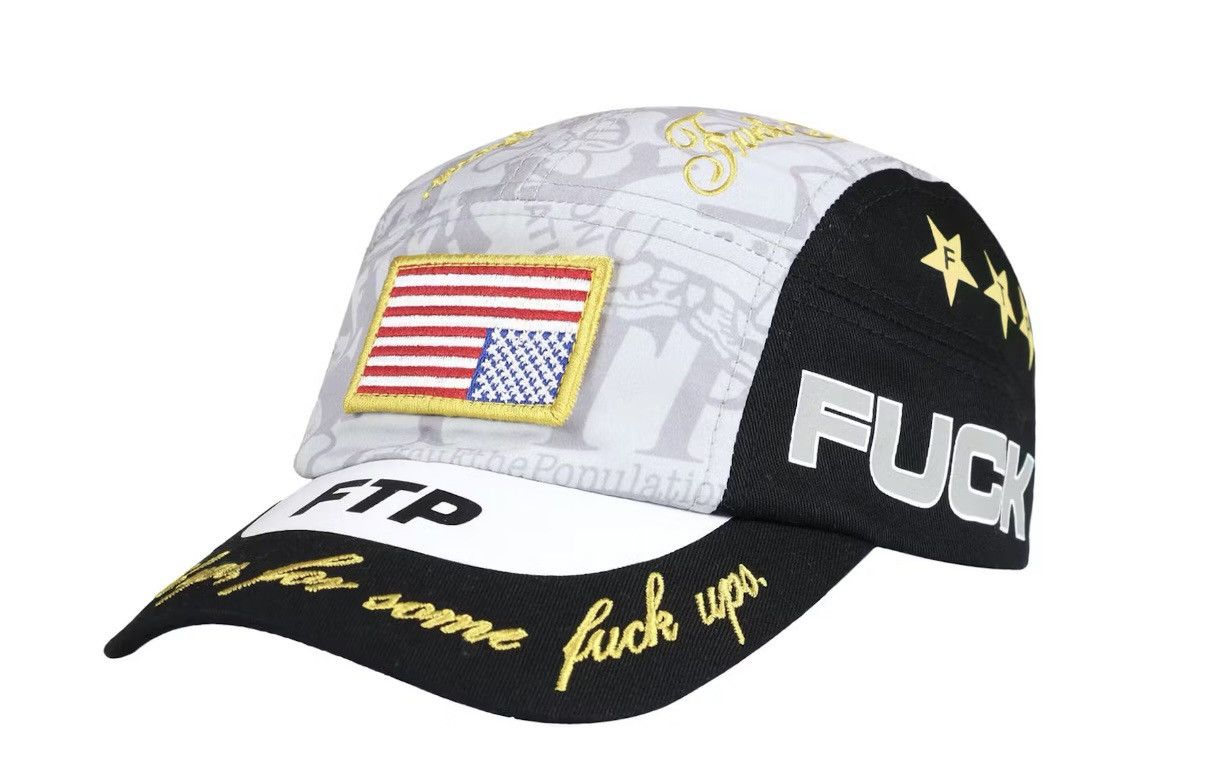 FTP SOUVENIR EMBROIDERED 5 PANEL CAMP HAT