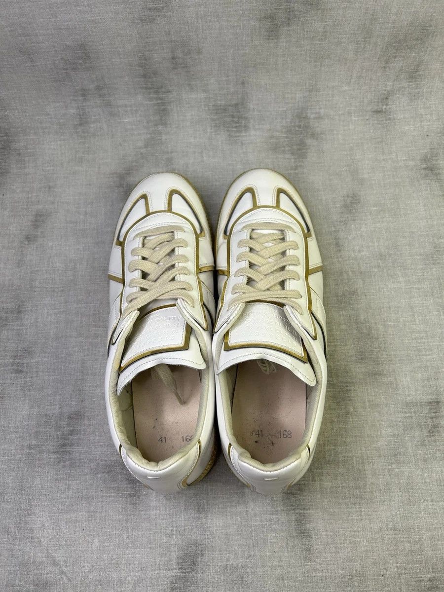 Maison Margiela Maison Margiela GAT Replica Gold White 8 41 Low Tops Size US 8 / EU 41 - 6 Thumbnail