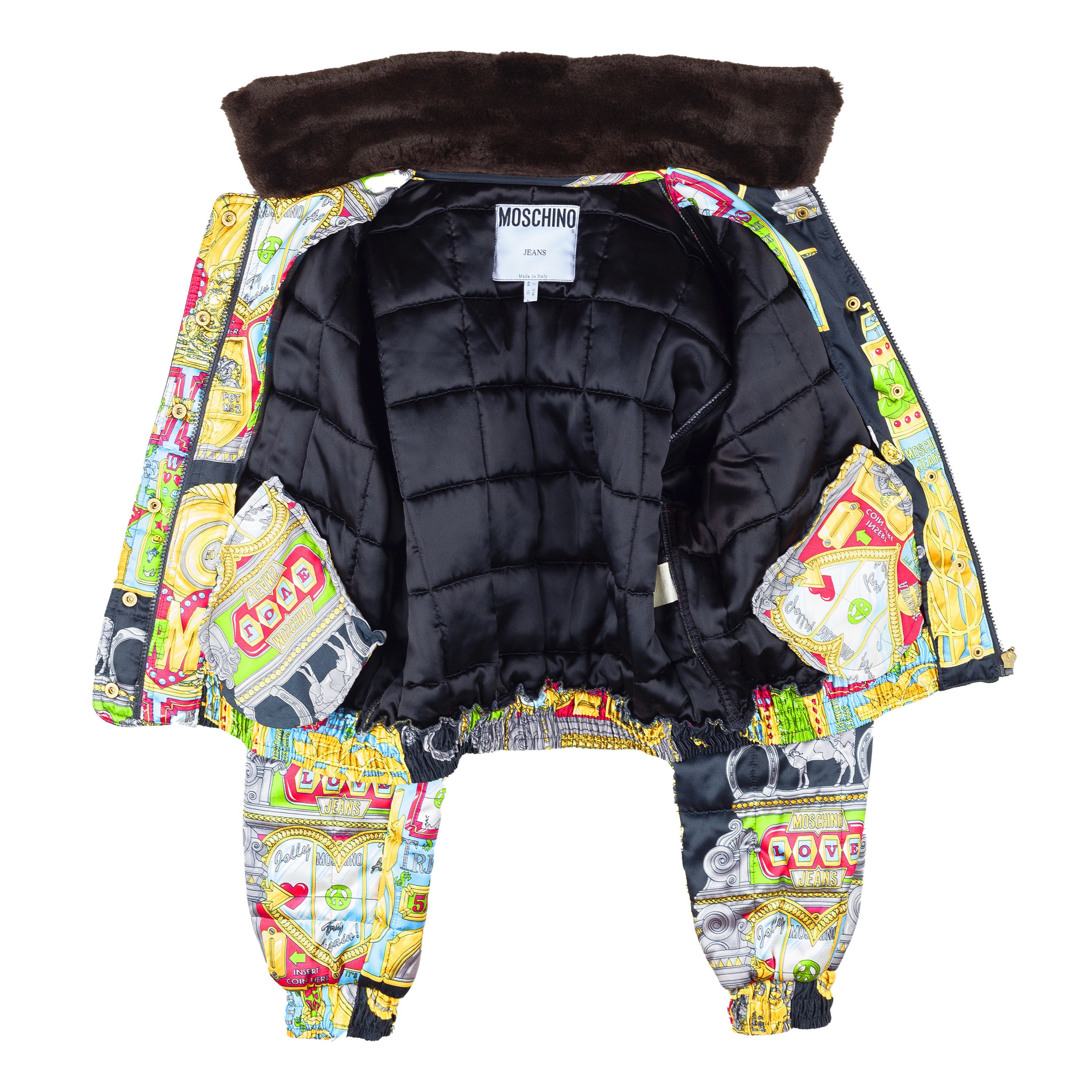 Boutique Moschino × Love Moschino × Moschino Moschino Jeans 1996 Slot Machine Vintage Bomber Jacket (M) Size M / US 6-8 / IT 42-44 - 3 Thumbnail