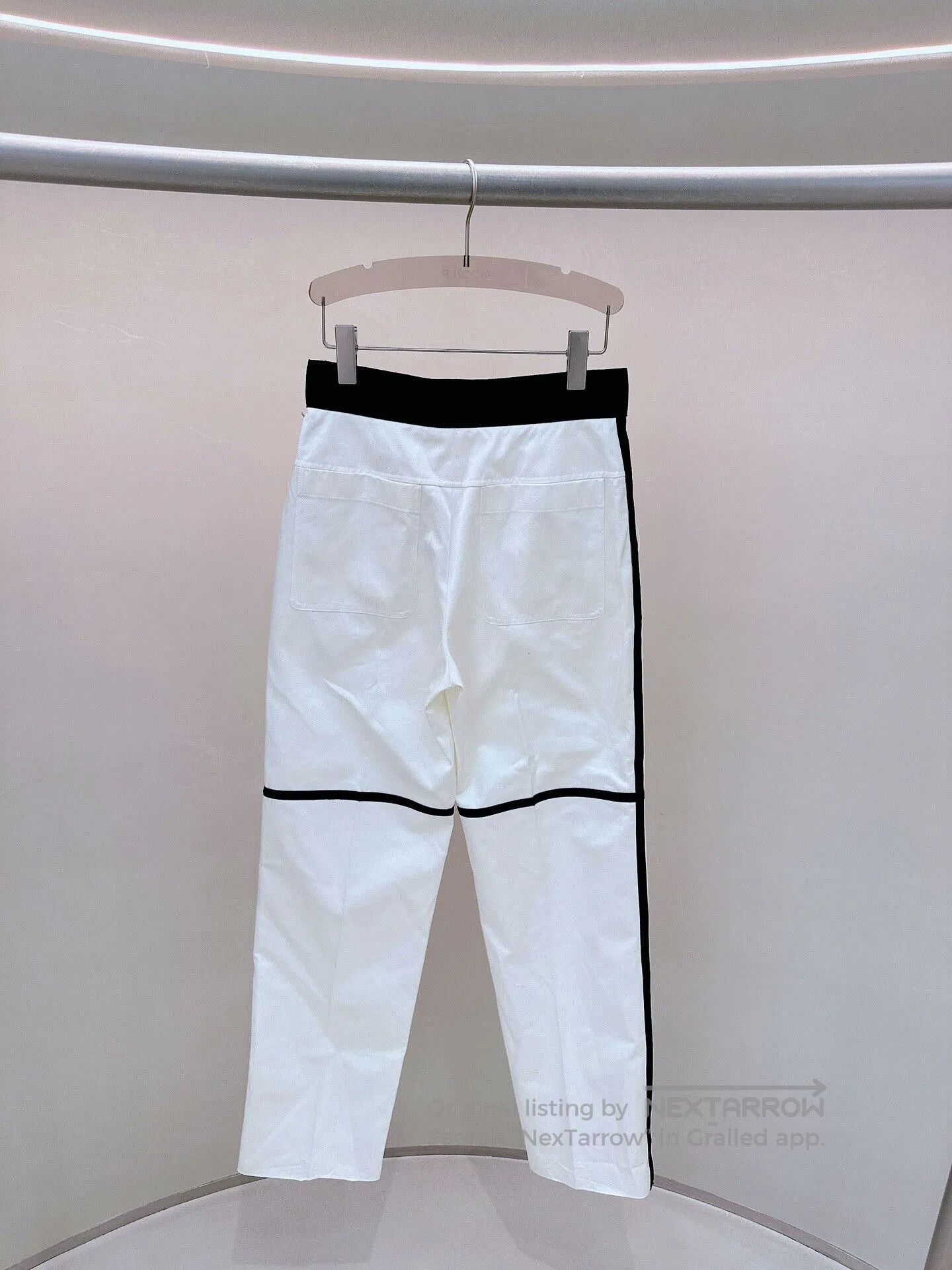 Hermes hermes white straight-leg pants size 36. Size US 36 / EU 52 - 2 Thumbnail