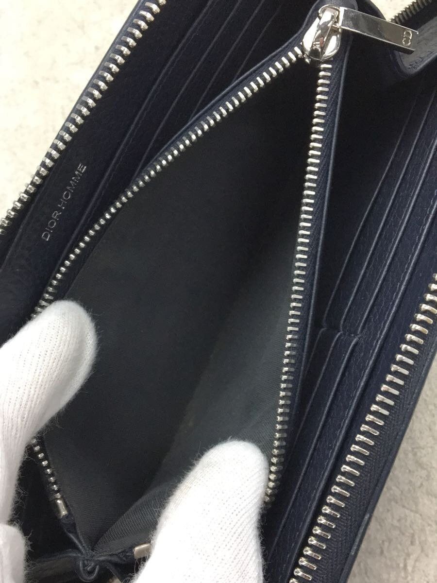 Dior Dior Homme Leather Long Wallet Navy Size ONE SIZE - 5 Thumbnail