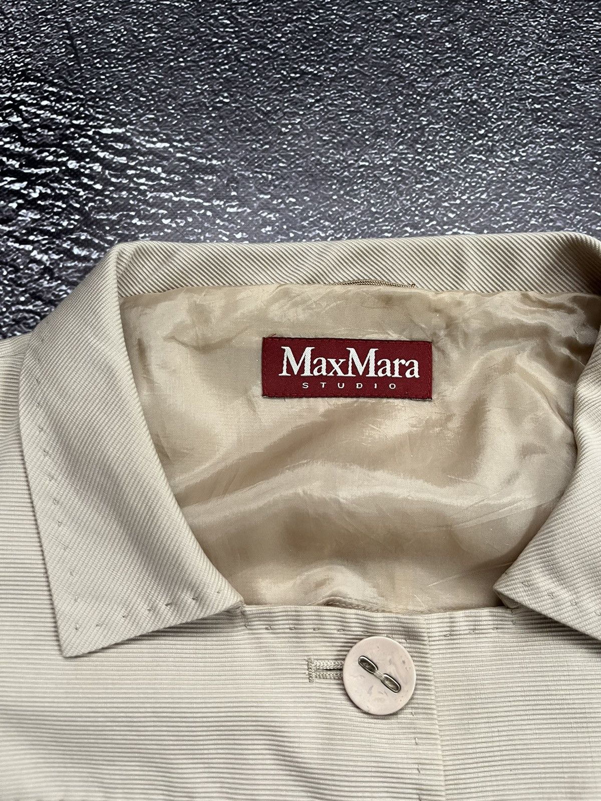 Max Mara Max Mara Studio Beige Blazer Jacket Red Label Size M / US 6-8 / IT 42-44 - 8 Thumbnail