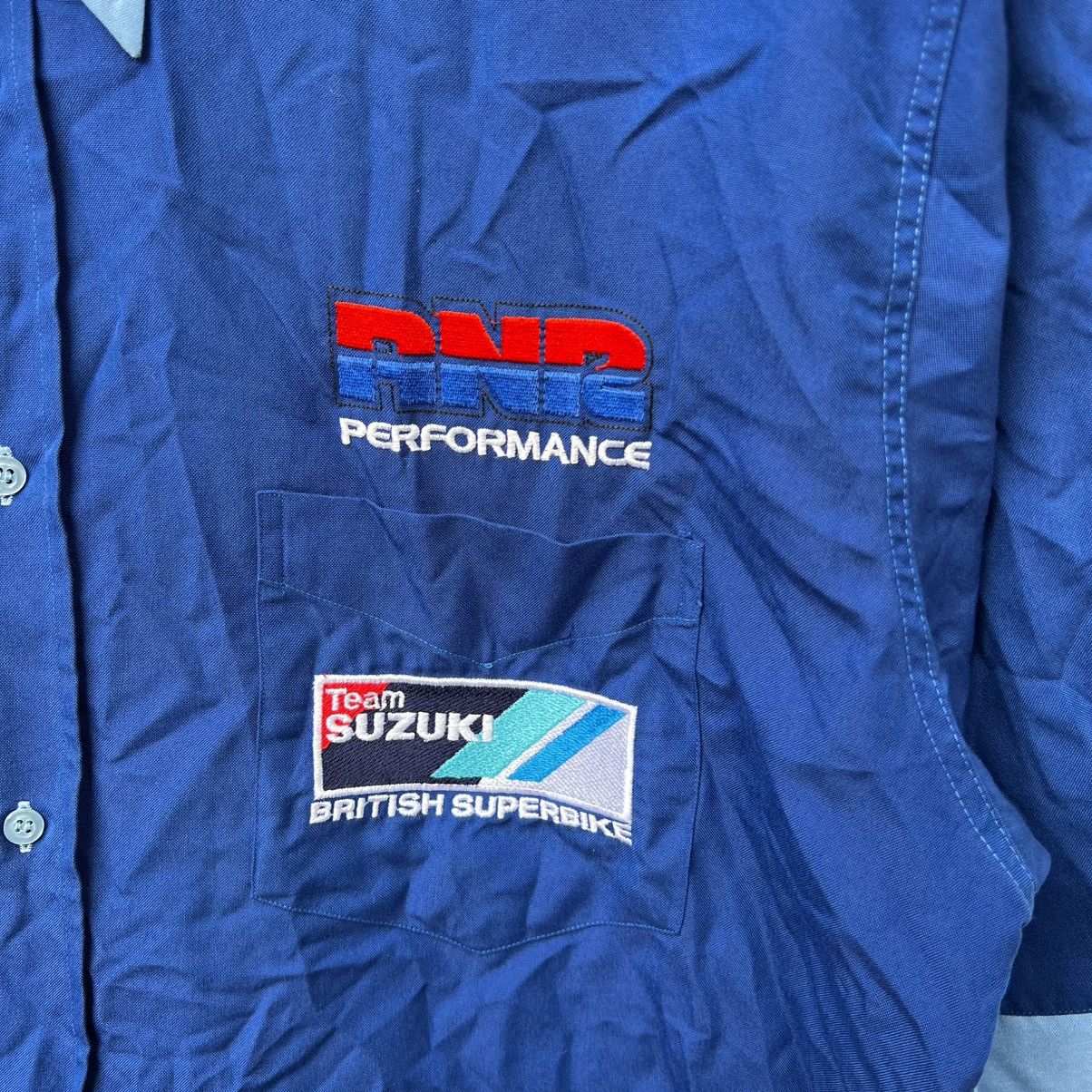 Fox Racing SUZUKI RACING TEAM BRITISH SUPERBIKE VINTAGE SHIRT Size US XL / EU 56 / 4 - 3 Thumbnail