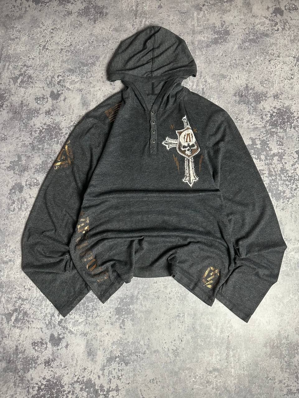 Affliction Crazy rare cyber y2k affliction longsleeve shirt Size US M / EU 48-50 / 2 - 3 Thumbnail