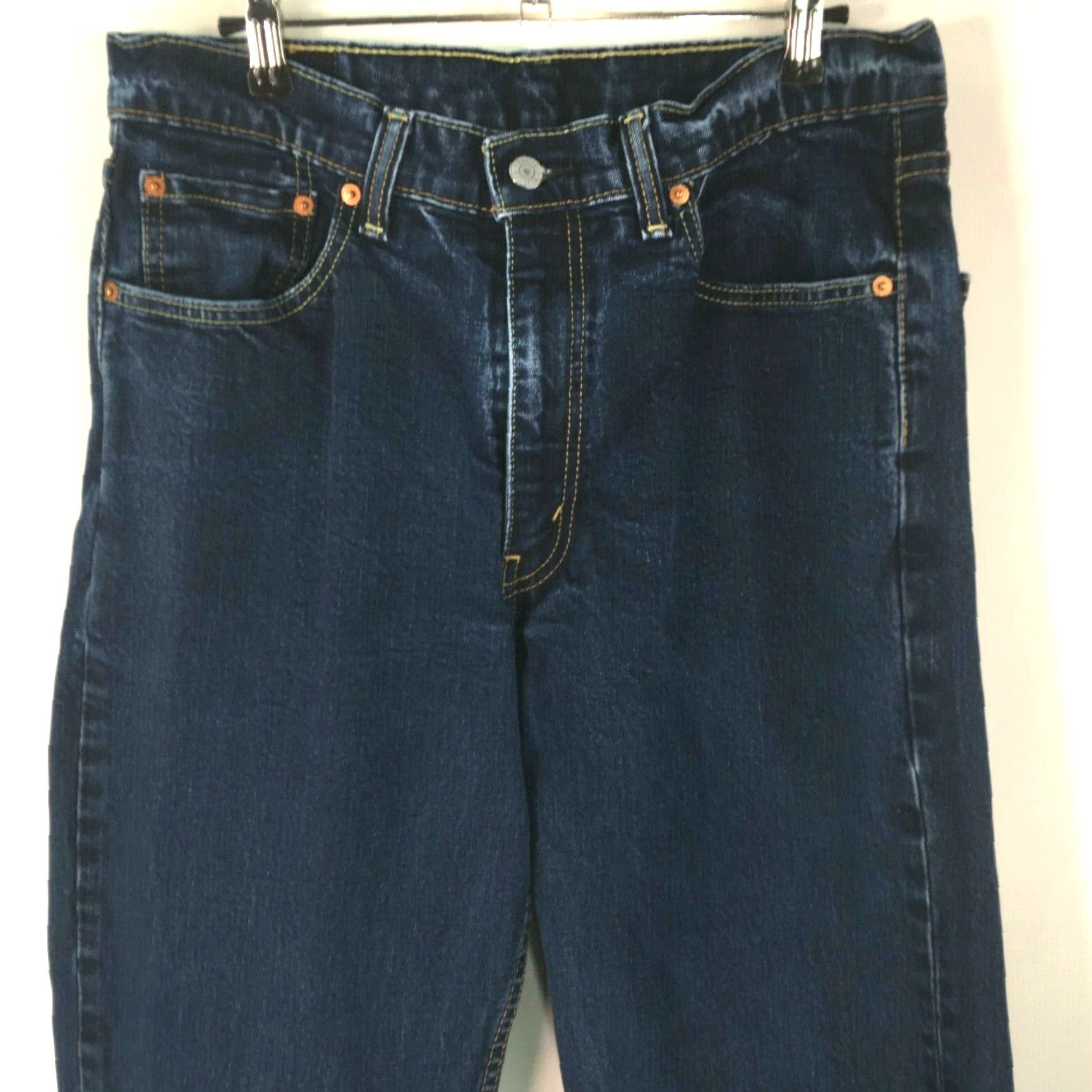 CO Levi Strauss Mens Jeans Denim 34X34 Straight Regular Blue 5-Pocket Zipper Button 32 Inseam Size US 34 / EU 50 - 4 Thumbnail