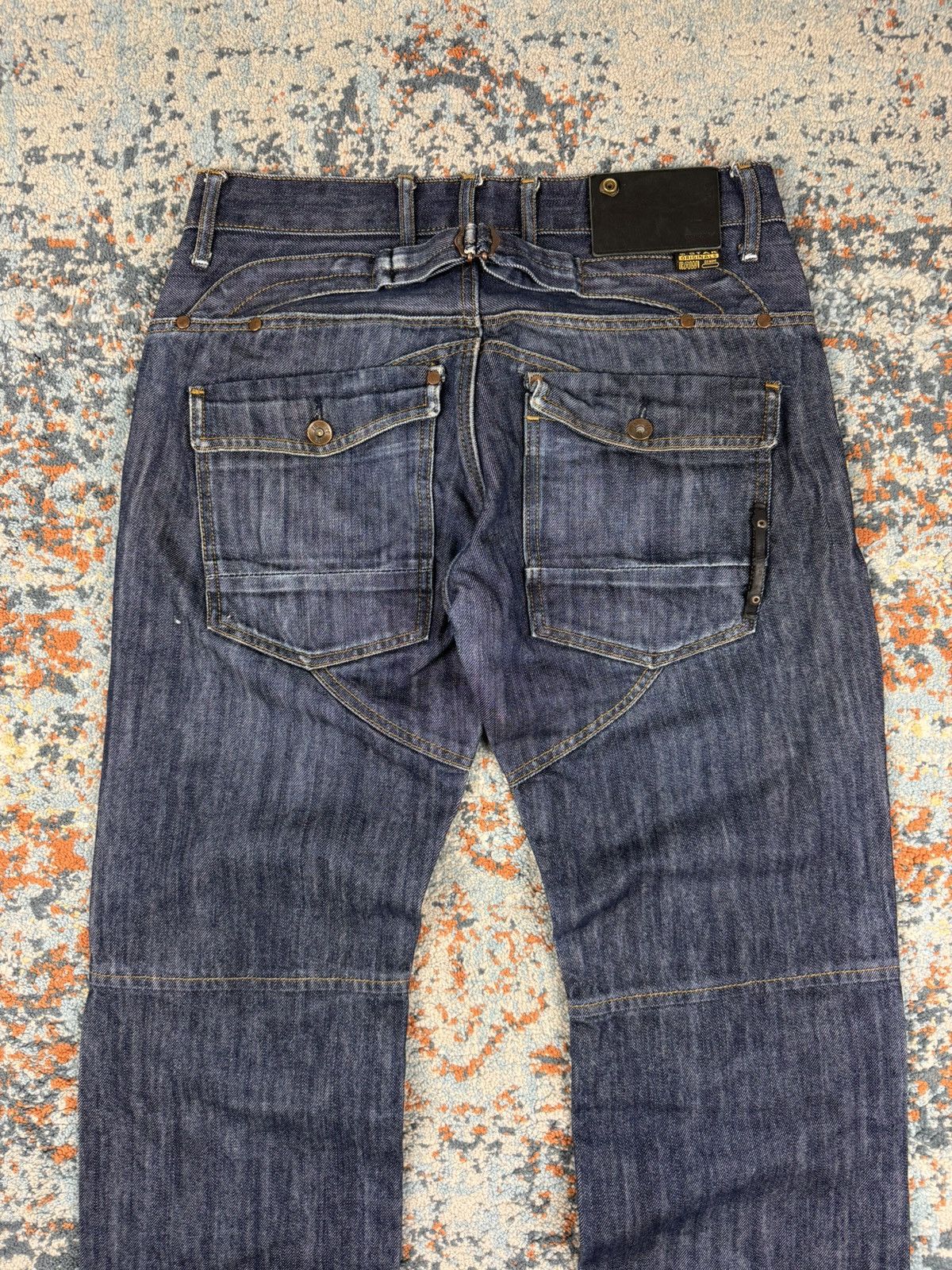 G-Star × Japanese Brand Vintage Y2K G-Star RAW radar biker denim jeans Size US 31 - 8 Thumbnail