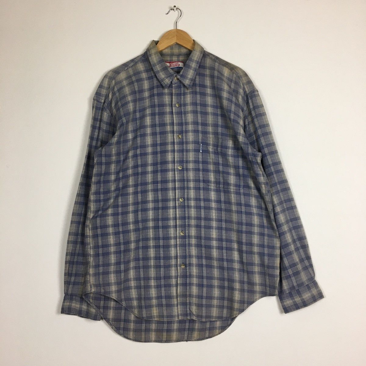 Coca Cola Vintage Faded PepsiCola Flannel Size US M / EU 48-50 / 2 - 1 Thumbnail