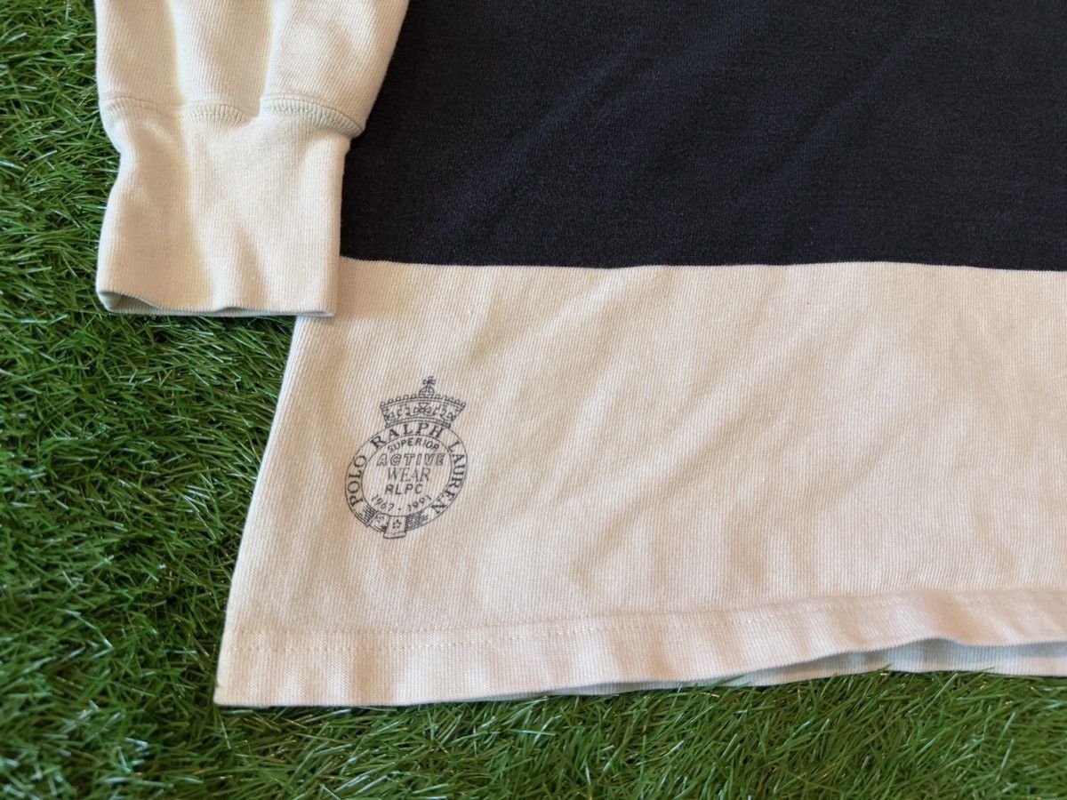 Polo Ralph Lauren Vintage 90s Polo Ralph Lauren Rugby Hoodie Striped Surfwear Size US L / EU 52-54 / 3 - 3 Thumbnail