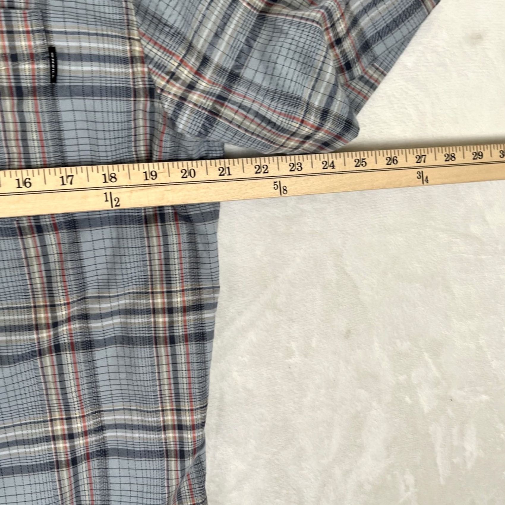 O'Neill O'Neill Shirt Mens Medium Blue Plaid Short Sleeve Button Front Casual Shirt Size US M / EU 48-50 / 2 - 5 Thumbnail