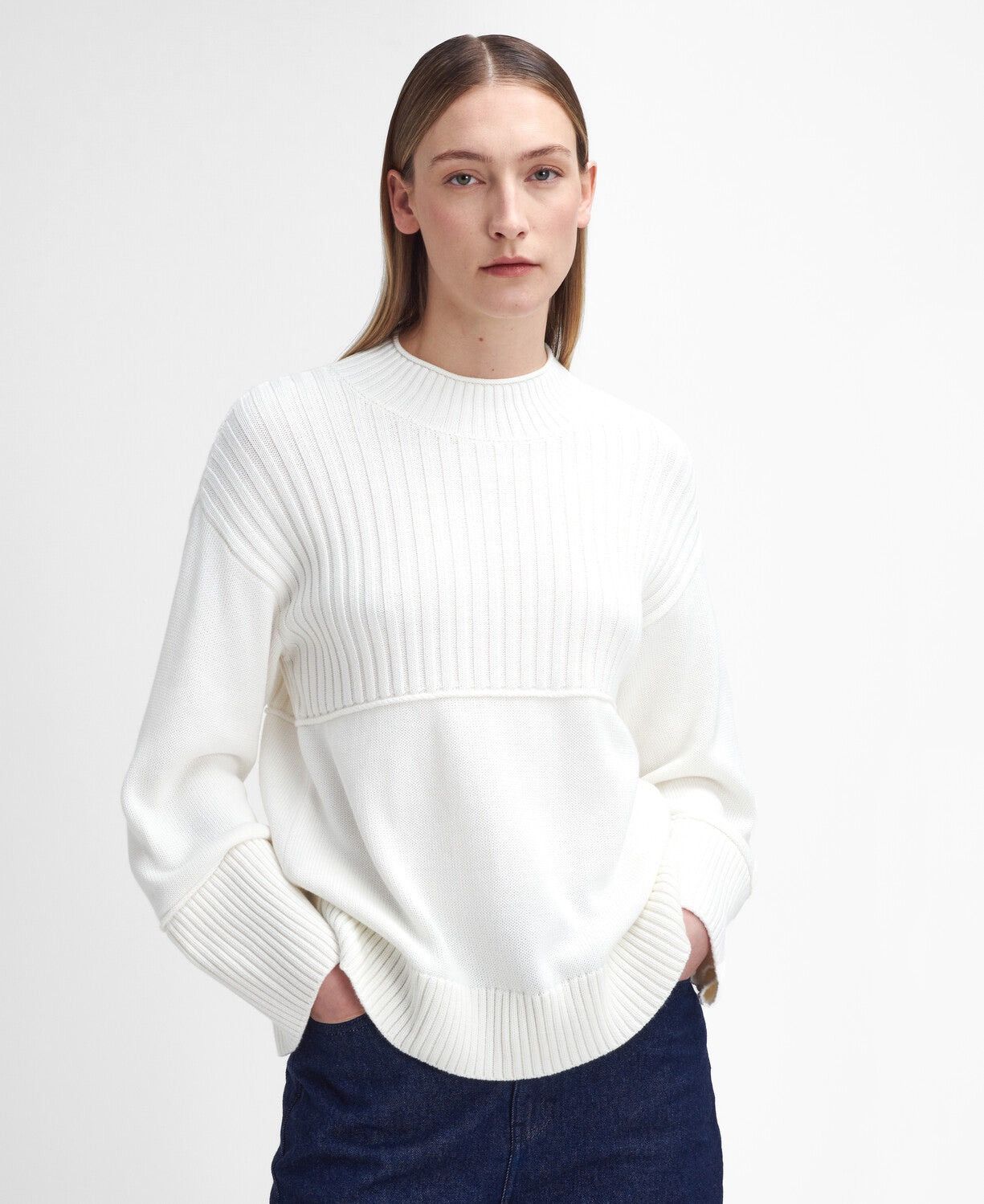 Barbour Barbour Andi Knitted Jumper Sweater Size US 6 100% Cotton Size M / US 6-8 / IT 42-44 - 1 Thumbnail
