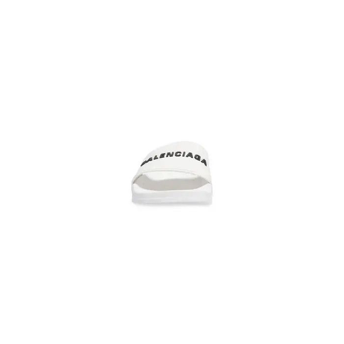 Balenciaga o1bcso1str0426 Pool Slide Sandals in White Size US 10 / EU 43 - 2 Thumbnail