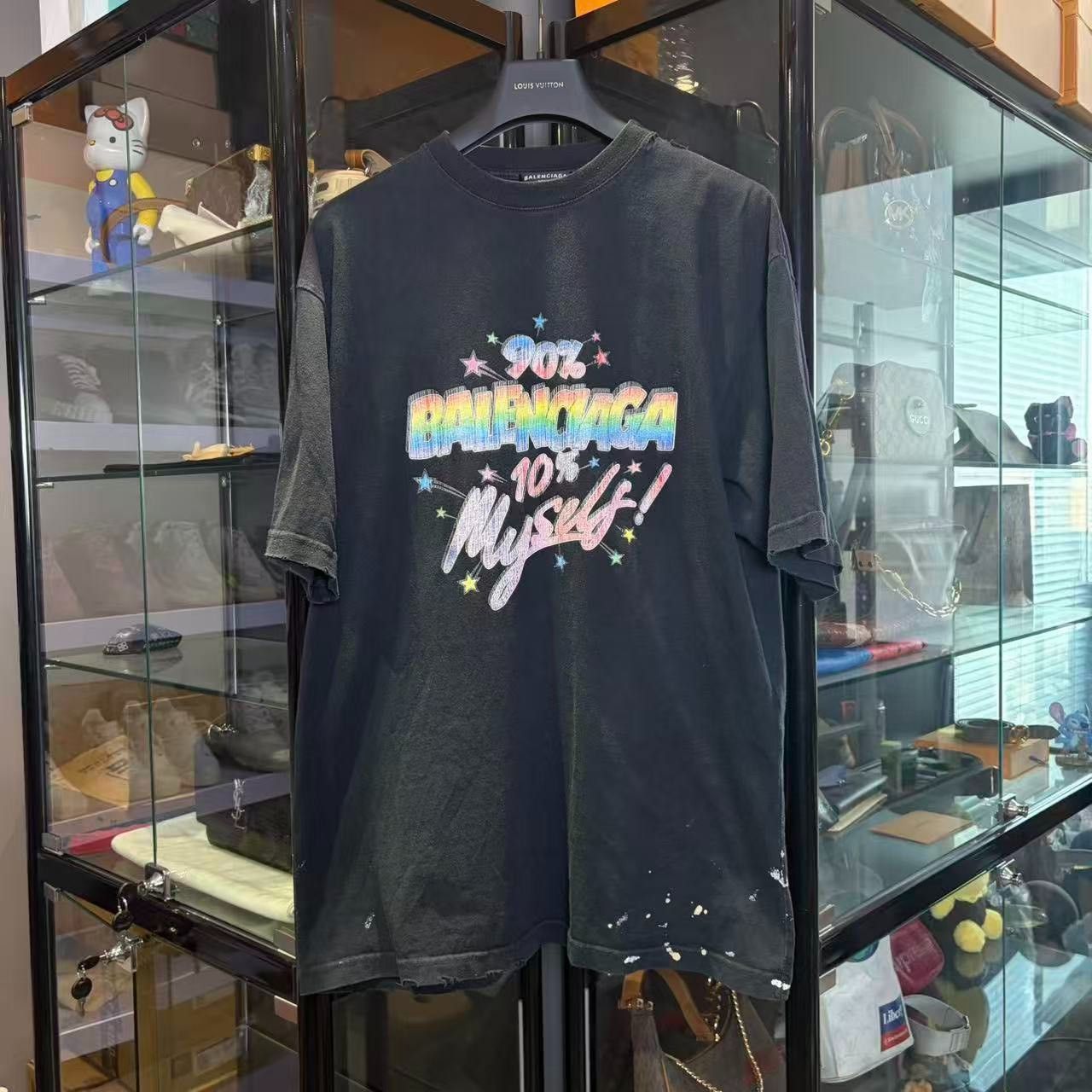 Balenciaga Balenciaga Printed Rainbow Multi T-Shirt xs Men Size US XS / EU 42 / 0 - 1 Thumbnail