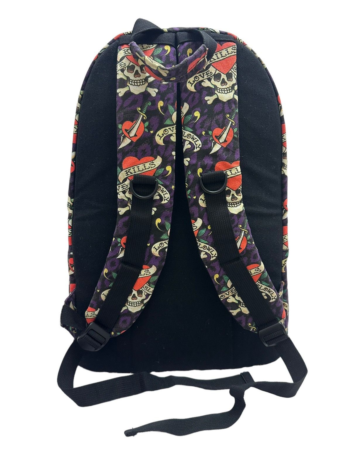 Ed Hardy RARE ‼️ Ed Hardy "Love Kills Slowly" OVP Backpack Size ONE SIZE - 5 Thumbnail