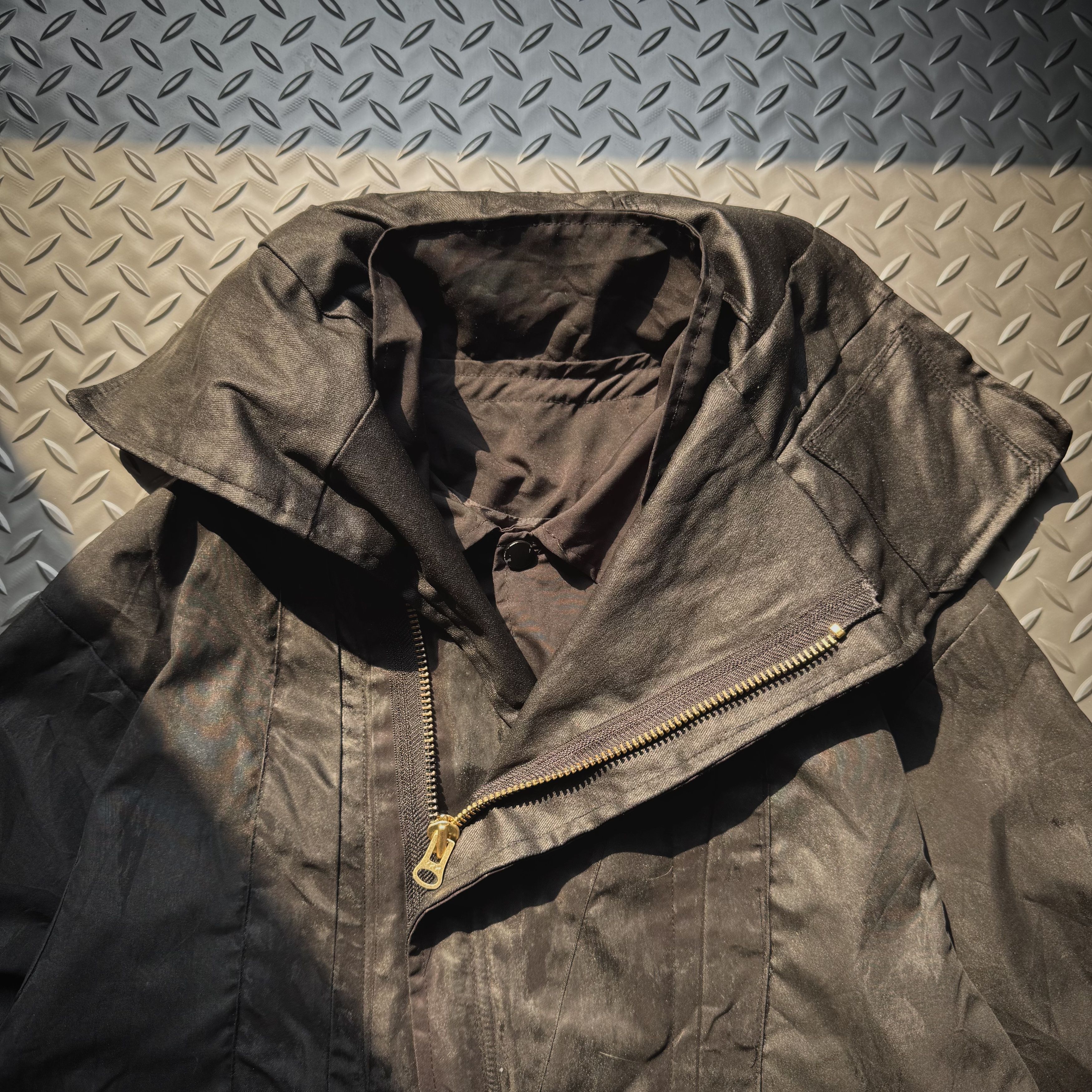 Japanese Brand Japanese Brand Asymmetrical Hooded Jacket Size US L / EU 52-54 / 3 - 2 Thumbnail