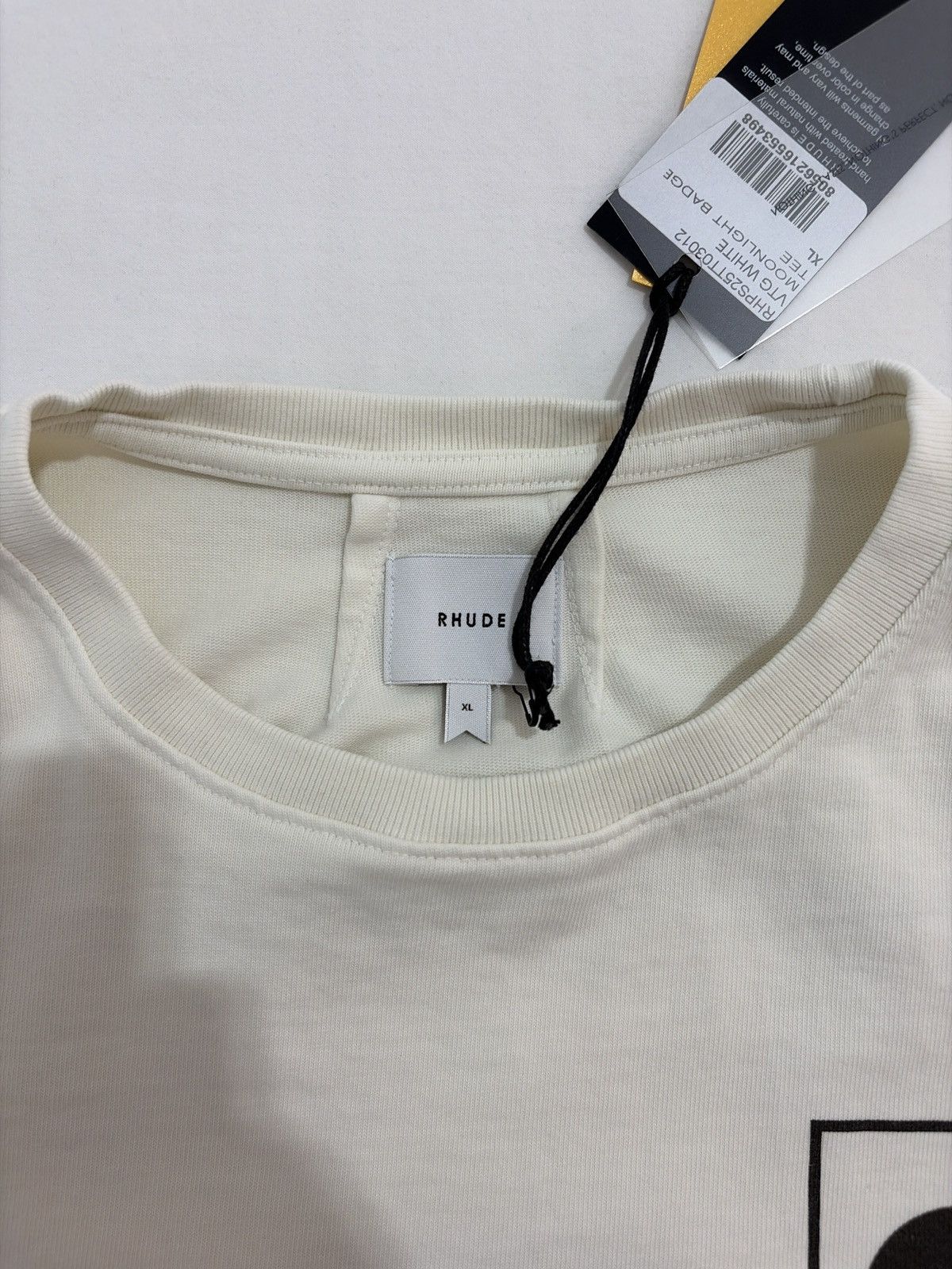 Rhude Rhude 2025 Black Moonlight Logo Tee Size US XL / EU 56 / 4 - 6 Thumbnail