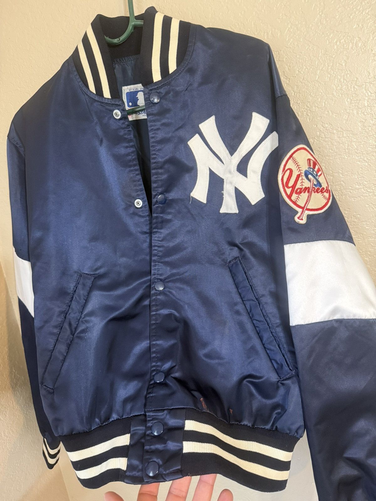 Starter Vintage 90s New York Yankees Varsity Jacket Size Medium men Size US M / EU 48-50 / 2 - 6 Thumbnail