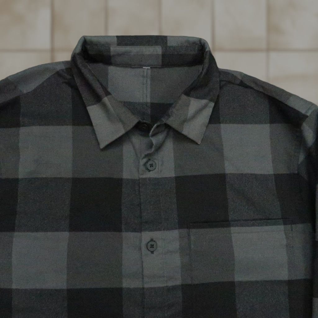 Lululemon Lululemon Shirt Mens M Plaid Gray Black Long Sleeve Button-Up Size US M / EU 48-50 / 2 - 1 Thumbnail