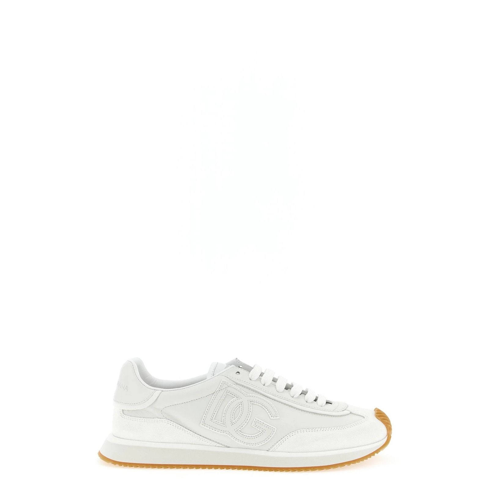 DOLCE&GABBANA DG Cushion White Leather Sneakers New & Authen