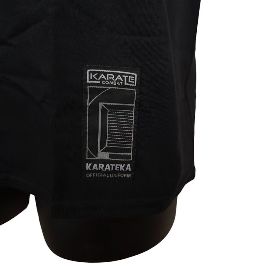 Vintage Karate Combat T Shirt Mens Size Medium Black MMA Fighting Shirt Short Sleeve Crew Neck Sports Militant Size US M / EU 48-50 / 2 - 6 Thumbnail