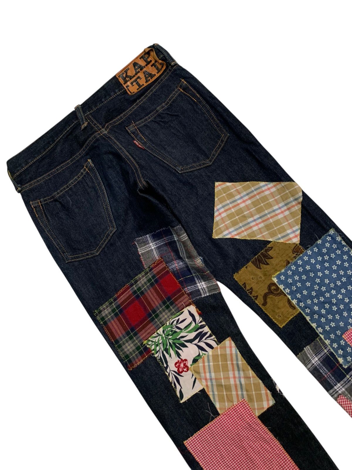 Kapital KAPITAL PATCHWORK HIPPIES STYLE REWORK JAPANESE INSANE DENIM Size US 29 - 11 Thumbnail