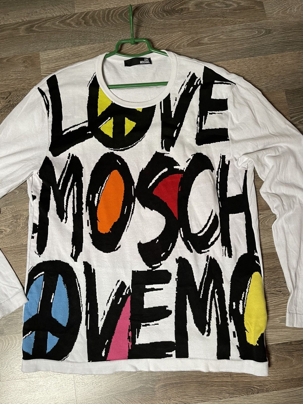 Love Moschino × Moschino ❤️Love Moschino All Over Print Sweatshirt UNISEX Size M / US 6-8 / IT 42-44 - 2 Thumbnail