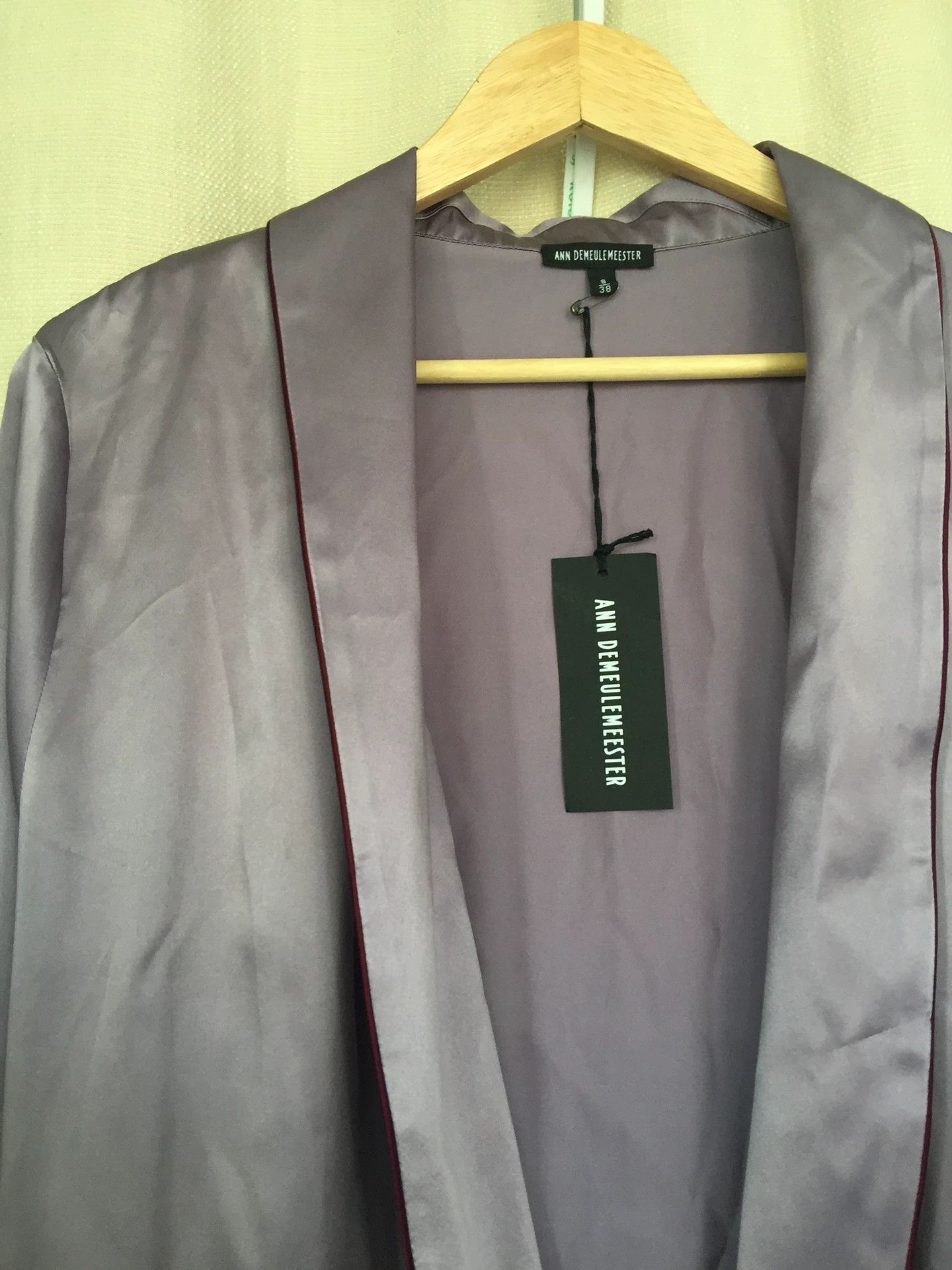 Ann Demeulemeester Ann Demeulemeester Fall/Winter 2019 Silk Violet Robe Size US S / EU 44-46 / 1 - 6 Thumbnail