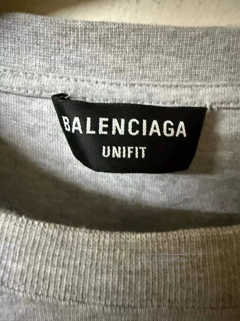 Balenciaga Balenciaga Jelly Logo Gray Short Sleeve. Size US S / EU 44-46 / 1 - 3 Thumbnail