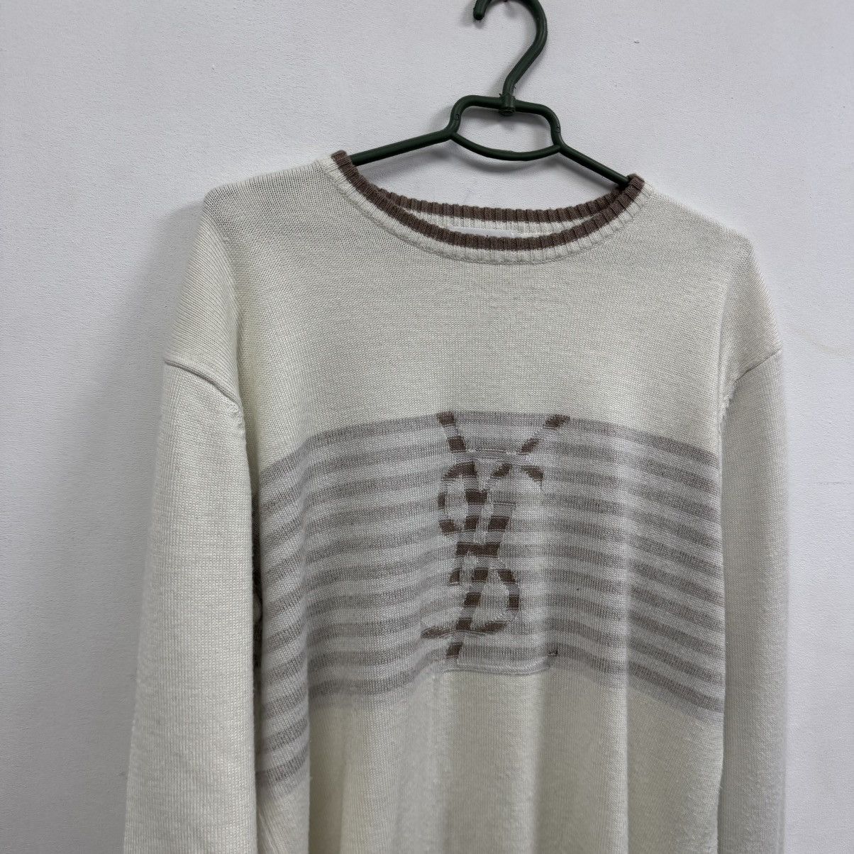 Yves Saint Laurent Yves Saint Lauren Sweatshirt Big Logo Sweater Size US XL / EU 56 / 4 - 4 Thumbnail