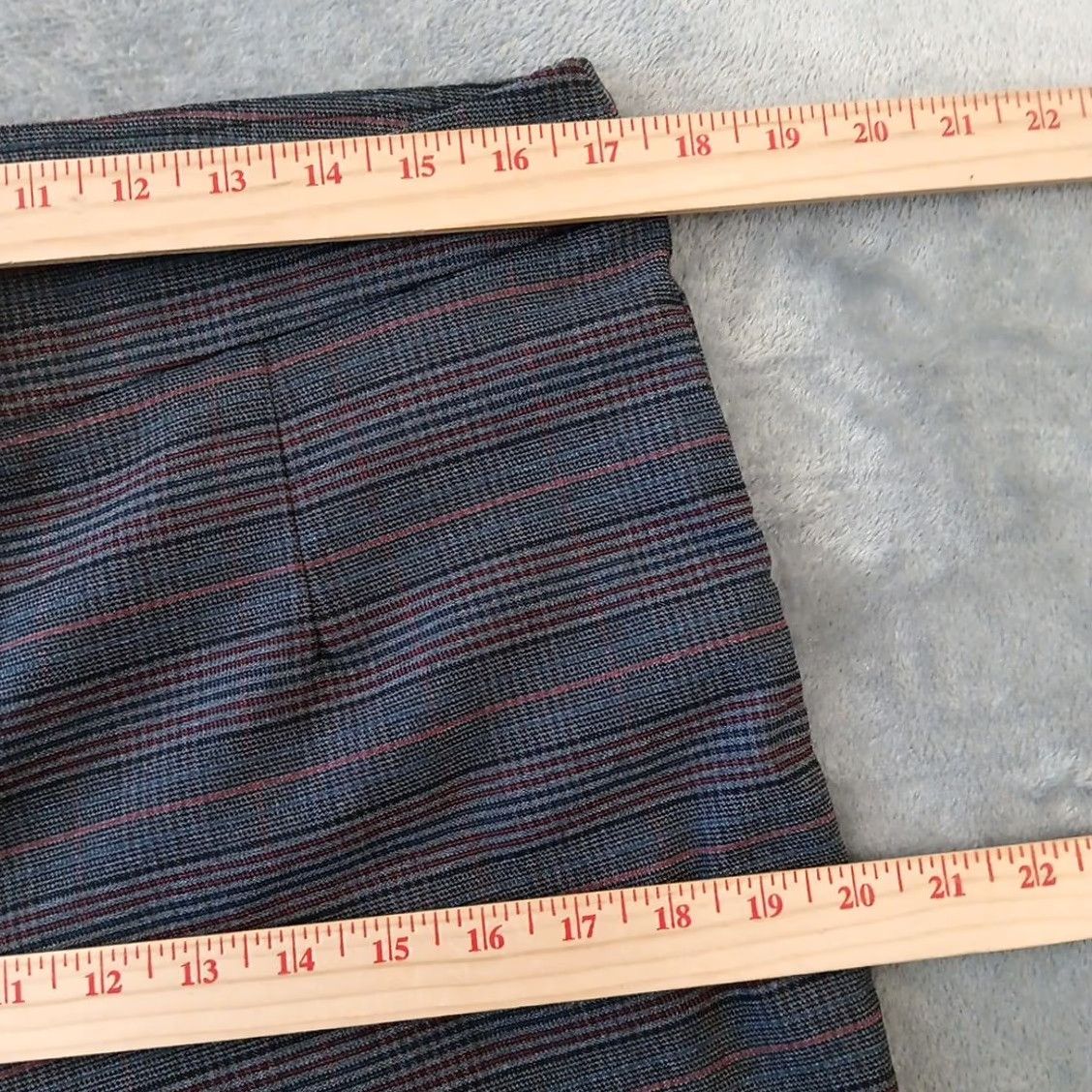 Vintage Briggs New York Dress Pants Womens Large Gray Pink Plaid Pull On Stretch 34x29 High Rise Size 36" / US 14 / IT 50 - 3 Thumbnail