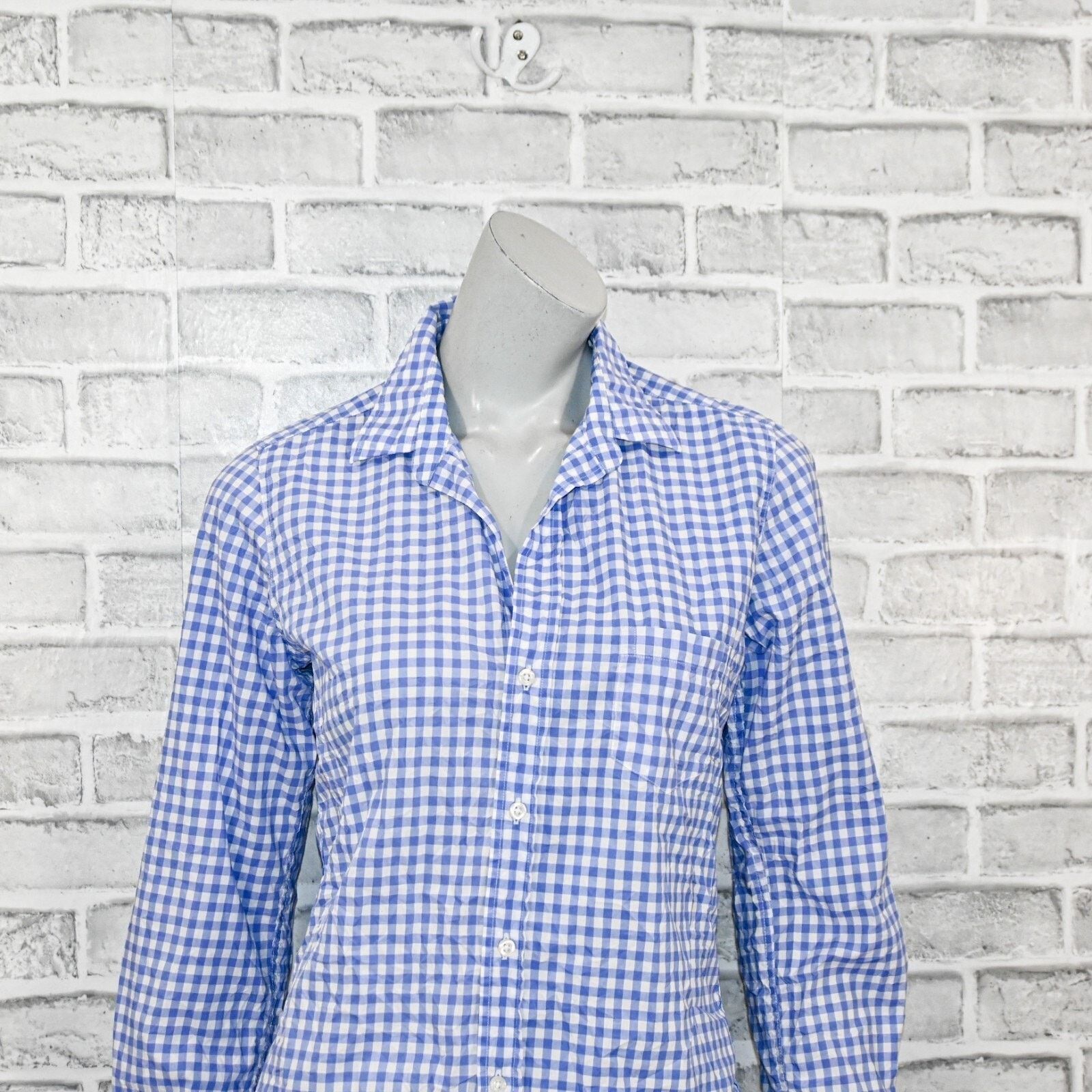 Frank & Eileen Frank & Eileen Button up BARRY Shirt Blue Gingham Small Size S / US 4 / IT 40 - 9 Thumbnail