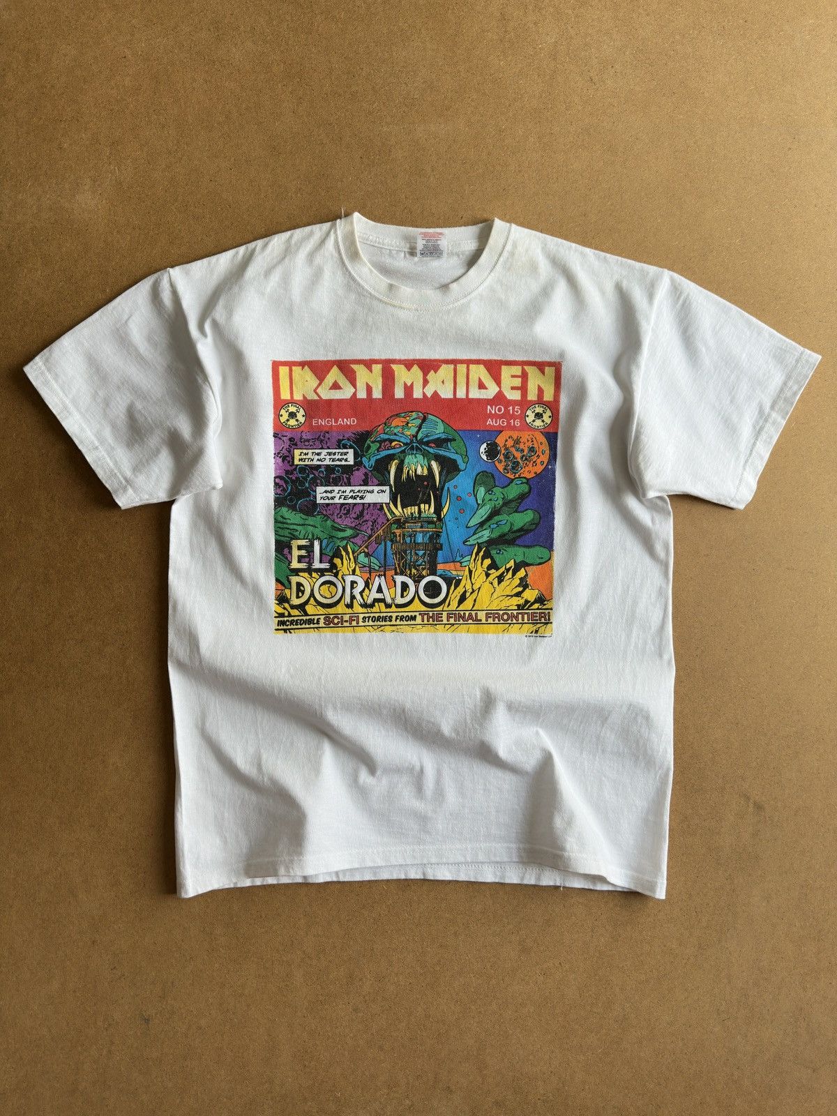 Band Tees Vintage 2010 Iron Maiden El Dorado The Final Frontier Tee Size US L / EU 52-54 / 3 - 1 Thumbnail