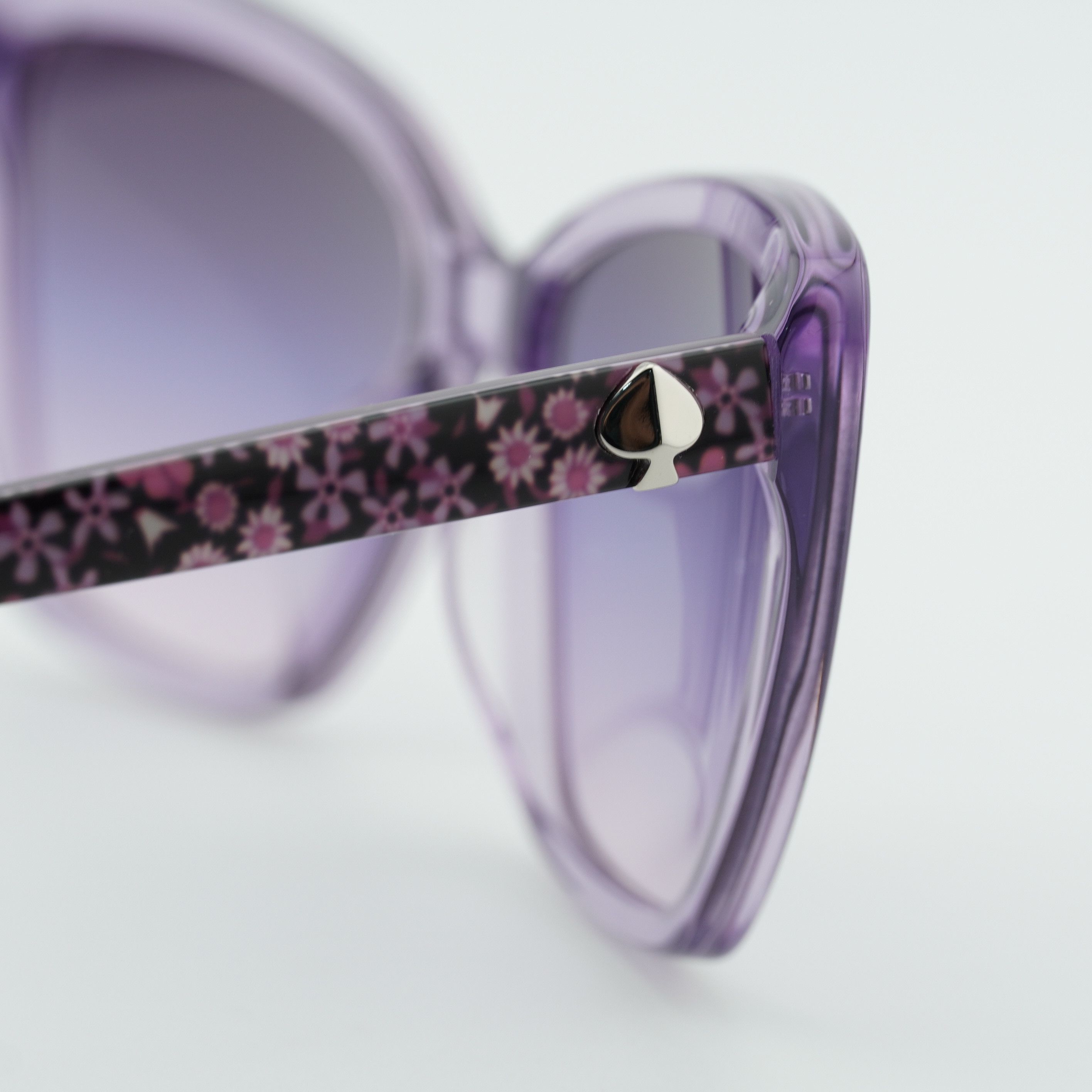 Kate Spade Kate Spade LUCCA/G/S 0789 I4 Sunglasses Lilac Cat Eye Frame Size ONE SIZE - 5 Thumbnail