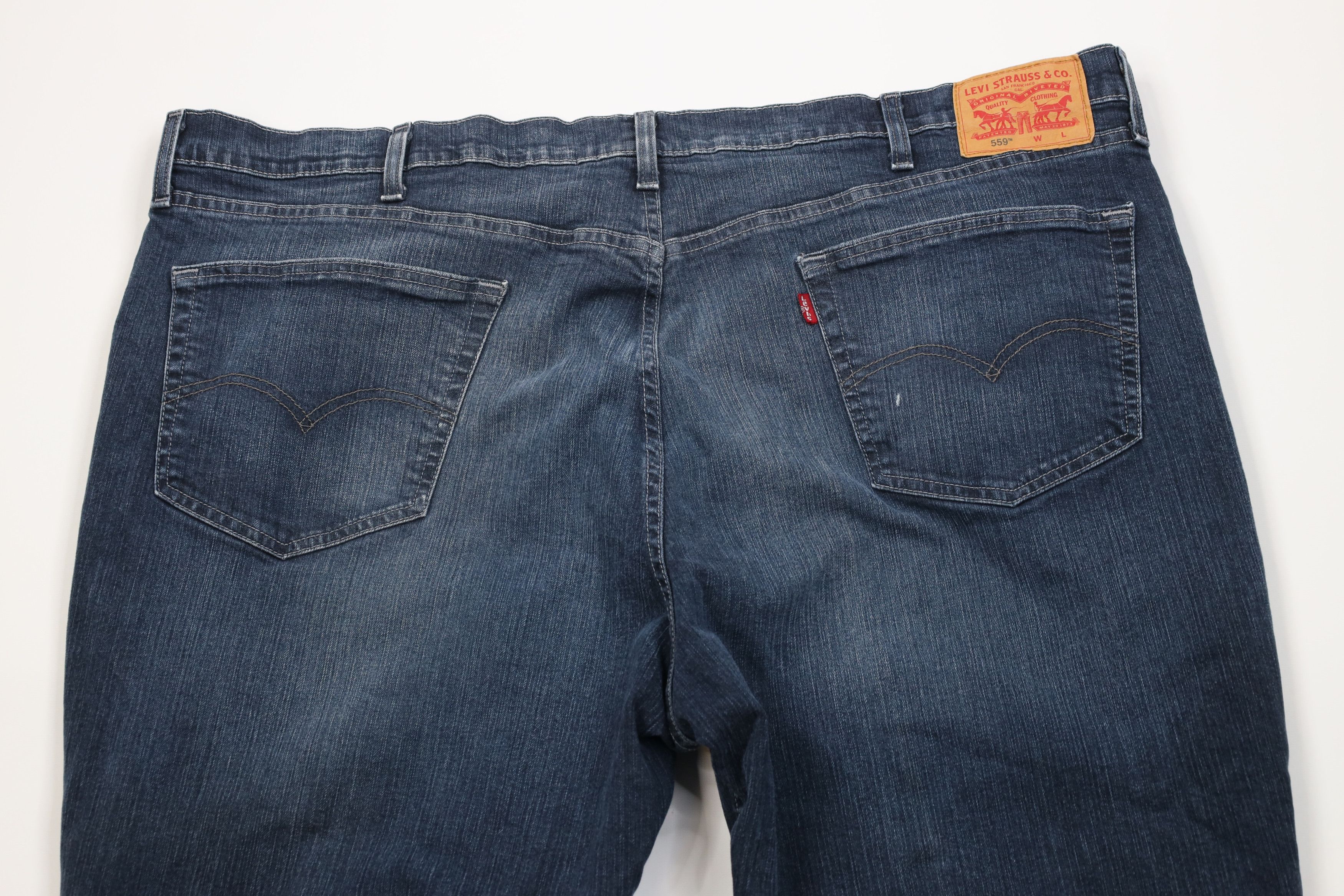 Levi's Vintage Y2K Levis 559 Relaxed Straight Wide Leg Denim Jeans Size US 44 / EU 60 - 11 Thumbnail