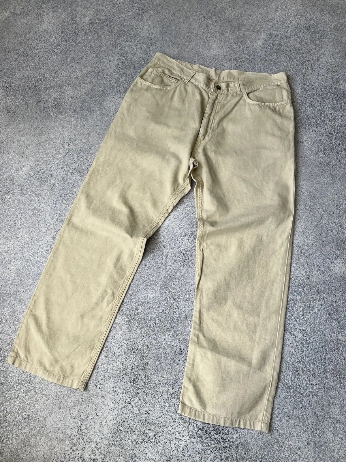 Designer × Loro Piana × Vintage Vintage Men's Loro Piana Cotton Chino Pants Beige Size US 32 / EU 48 - 4 Thumbnail
