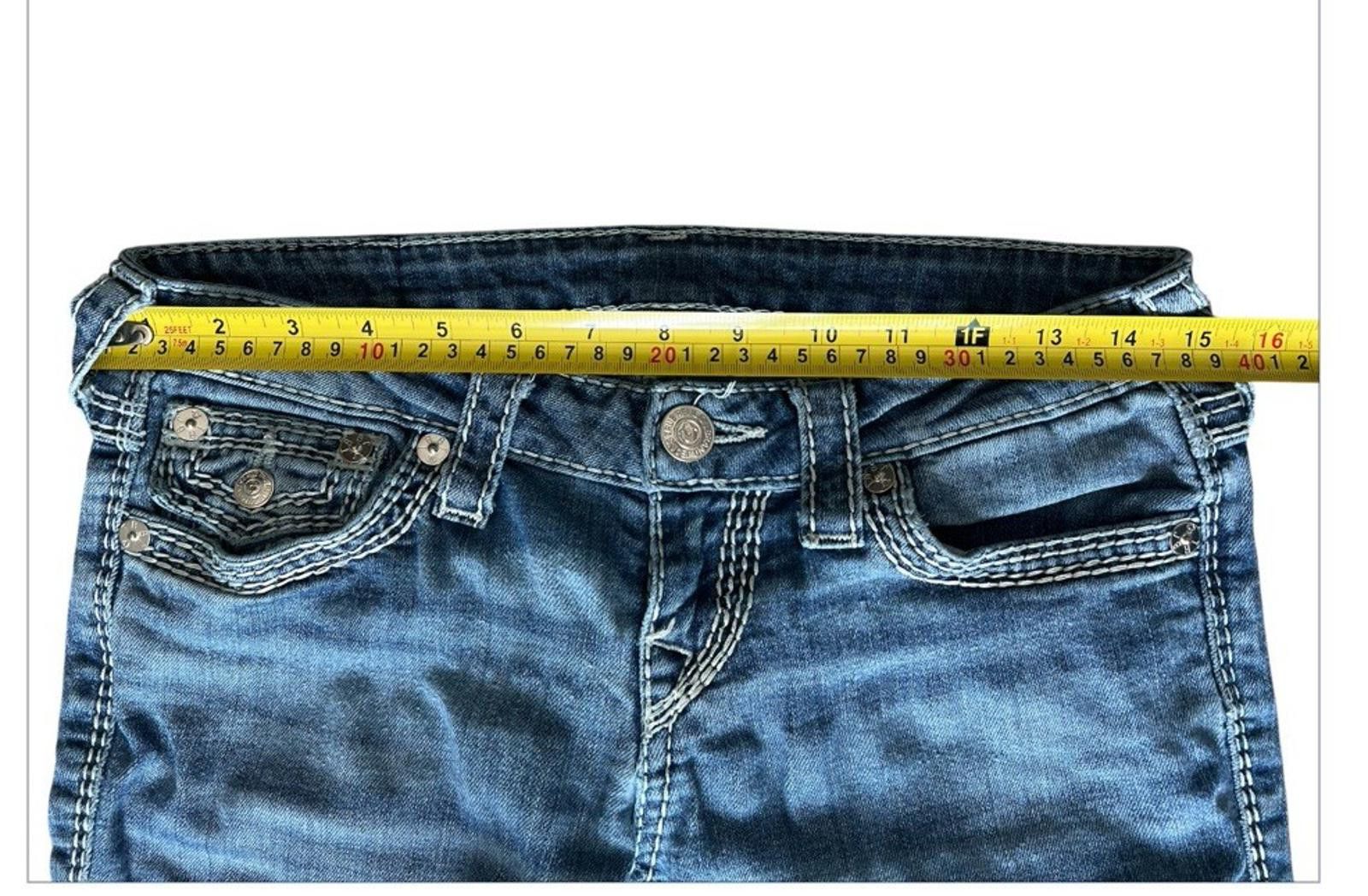 True Religion True Religion Boot Cut Jeans Blue Pockets Stitching Sz 26 Size 26" / US 2 / IT 38 - 4 Thumbnail