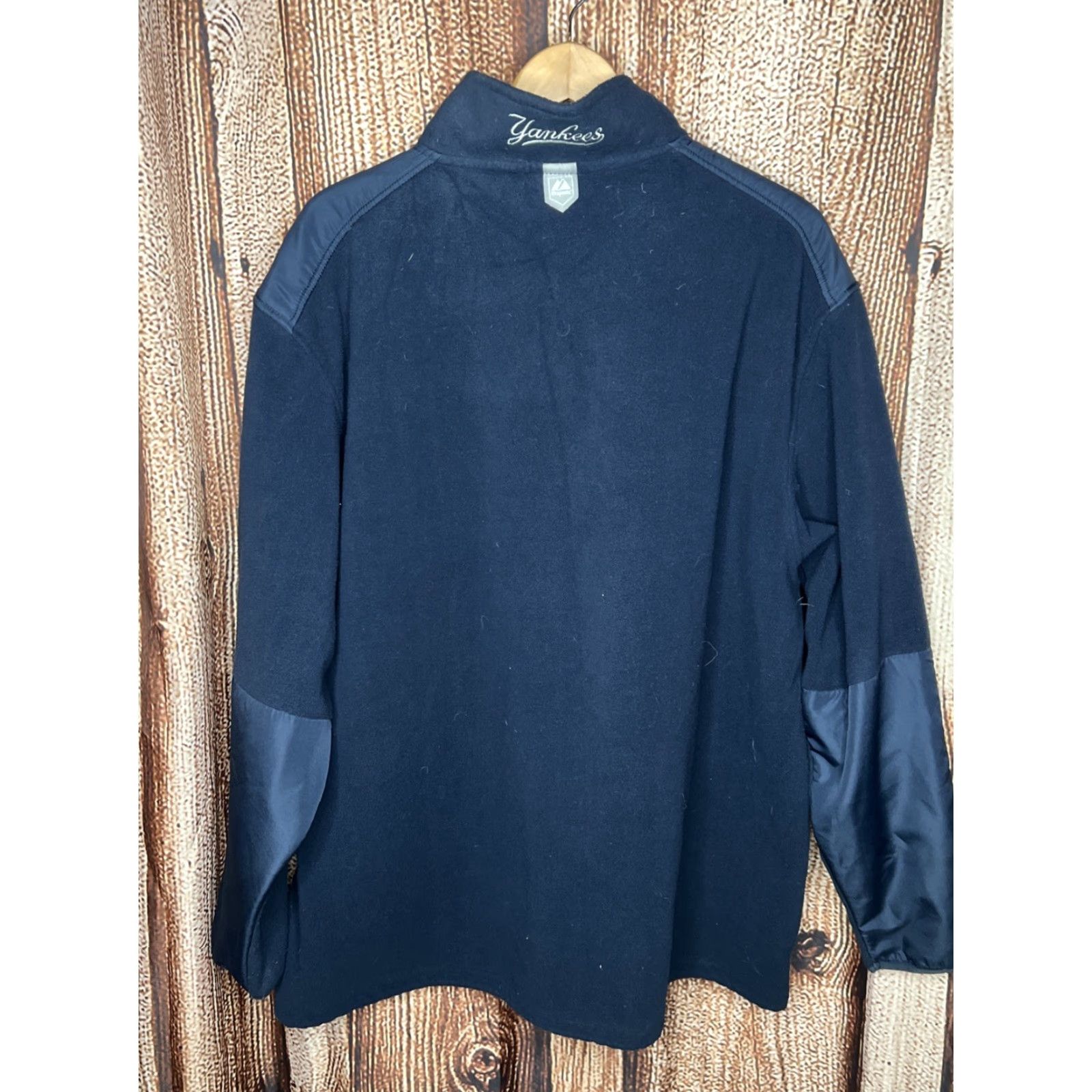 Vintage VINTAGE Majestic NY Yankees Navy Men’s Fleece Quarter Zip Pullover XL Jacket Size US XL / EU 56 / 4 - 3 Thumbnail