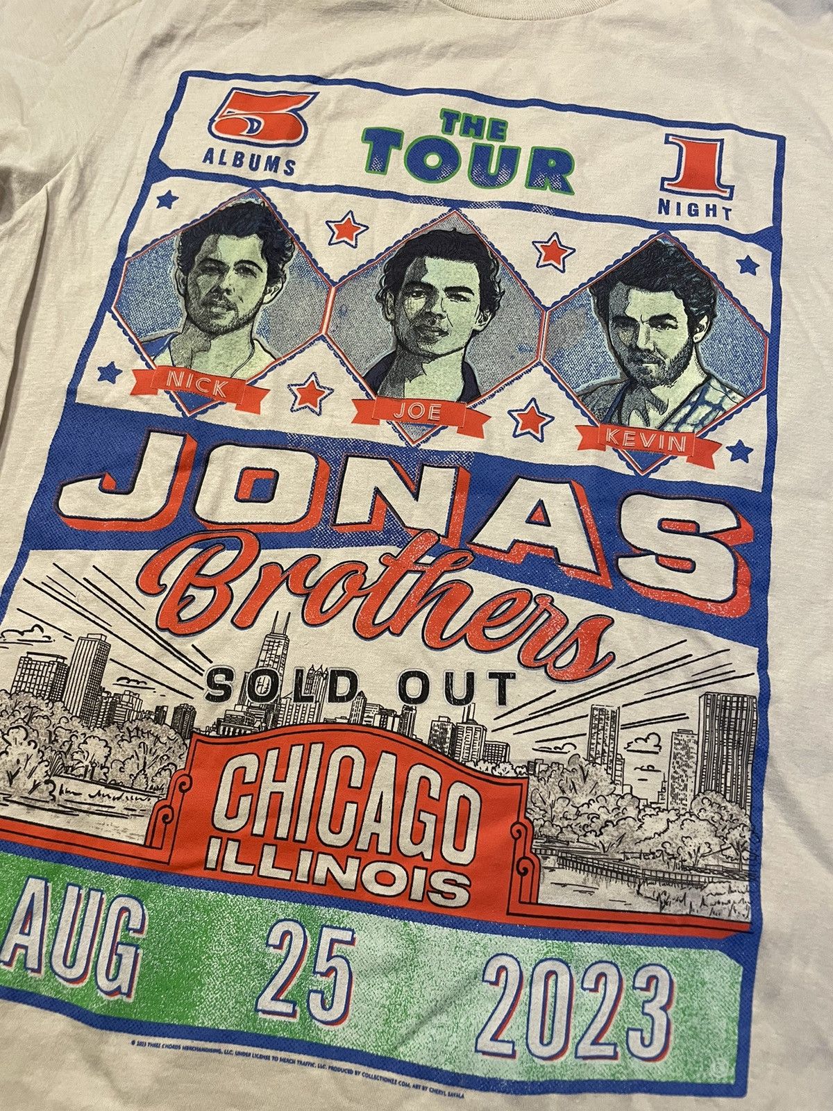 Band Tees Jonas Brothers The Tour Chicago Wrigley Field Size US M / EU 48-50 / 2 - 3 Thumbnail