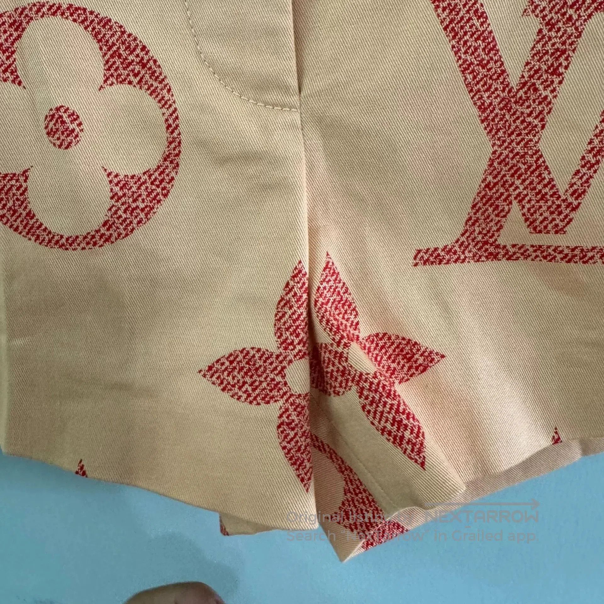 Louis Vuitton Louis Vuitton Orange Monogram Print Shorts. Size 35" - 7 Thumbnail