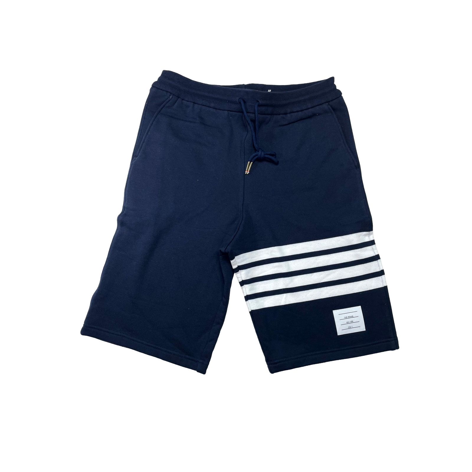 Thom Browne Thom Browne Stripe Sweat Navy & White Shorts Size US 32 / EU 48 - 1 Thumbnail