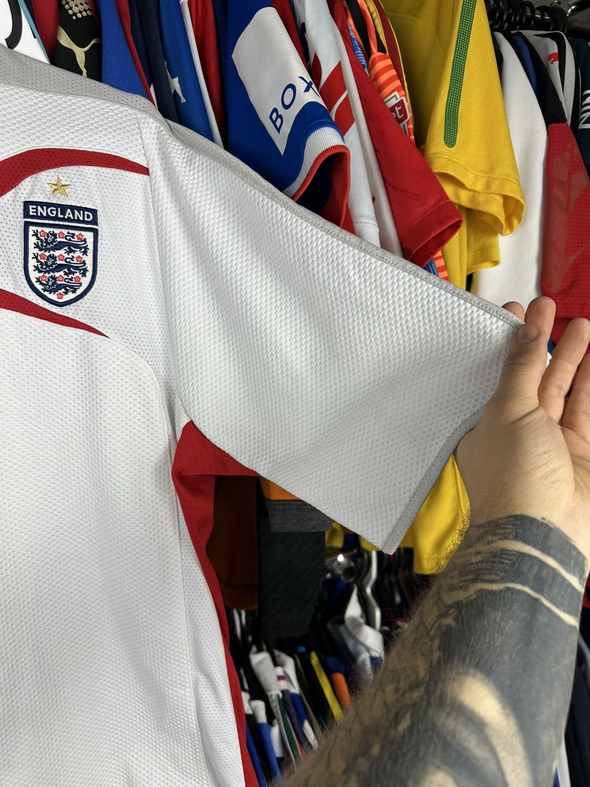 Umbro England 2005 2007 Soccer Football Shirt Jersey Umbro Size US XL / EU 56 / 4 - 7 Thumbnail