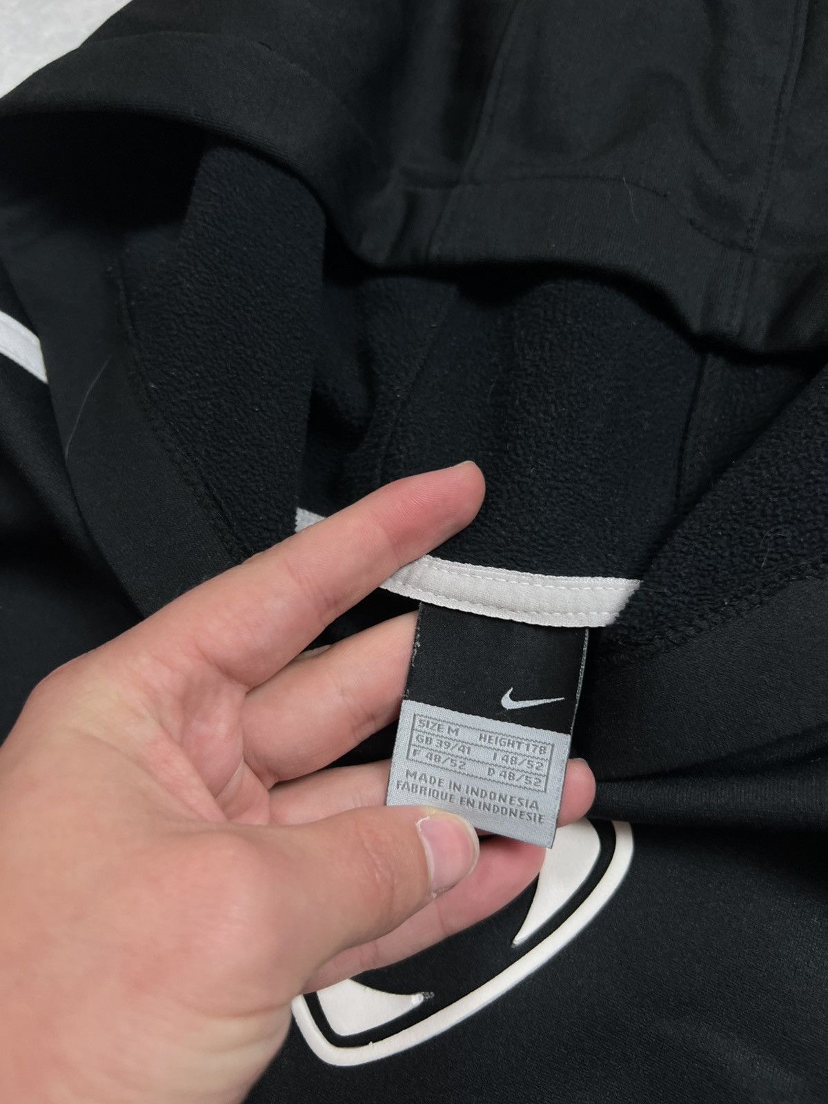 Nike 90s Nike Central Swoosh Vintage Drill Oversized Hoodie Size US M / EU 48-50 / 2 - 6 Thumbnail
