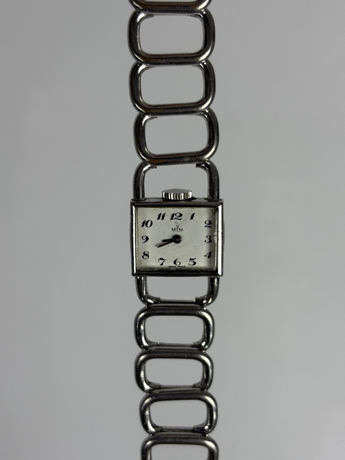 Casio Rare 50's Vintage HELVA Mechanical Swiss Watch Antique Silver Bracelet Size ONE SIZE - 16 Thumbnail