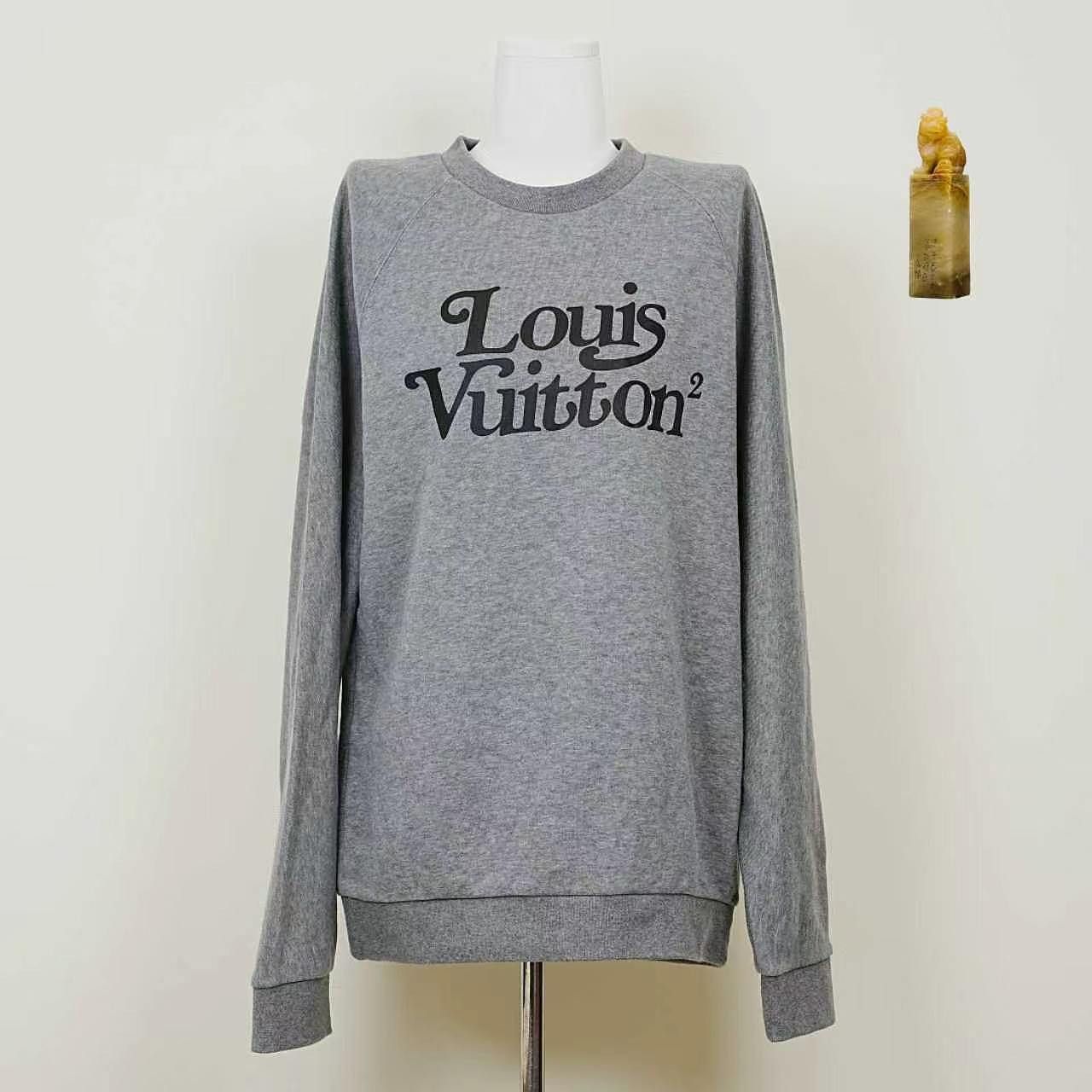 Louis Vuitton Louis Vuitton x Nigo Squared Logo Sweatshirt Size L Size US L / EU 52-54 / 3 - 1 Thumbnail