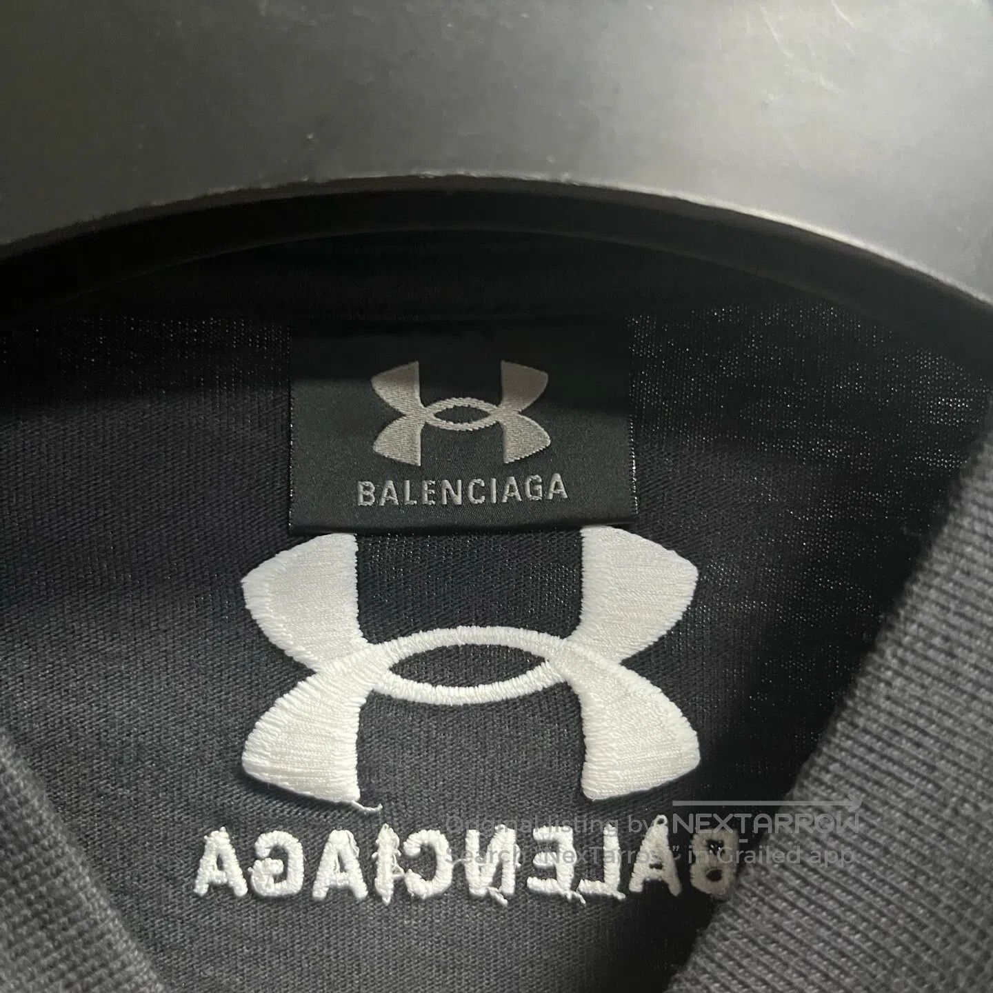 Balenciaga Balenciaga Black letter logo printed round-necked short-sl Size US M / EU 48-50 / 2 - 2 Thumbnail