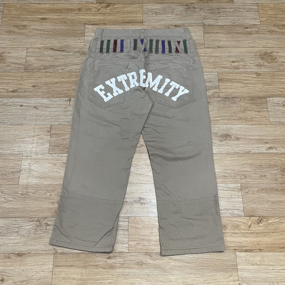 Japanese Brand Nylaus Double Waist Cropped Pants Punk PPFM Style Size US 30 / EU 46 - 7 Thumbnail
