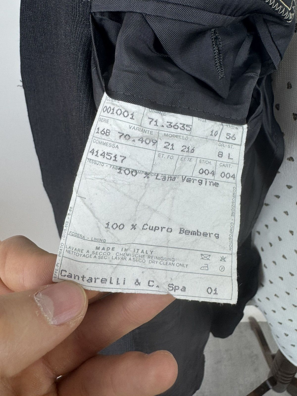 Cantarelli CANTARELLI Sport Jacket Vintage Unlined Blazer Three Button Size 54R - 15 Thumbnail